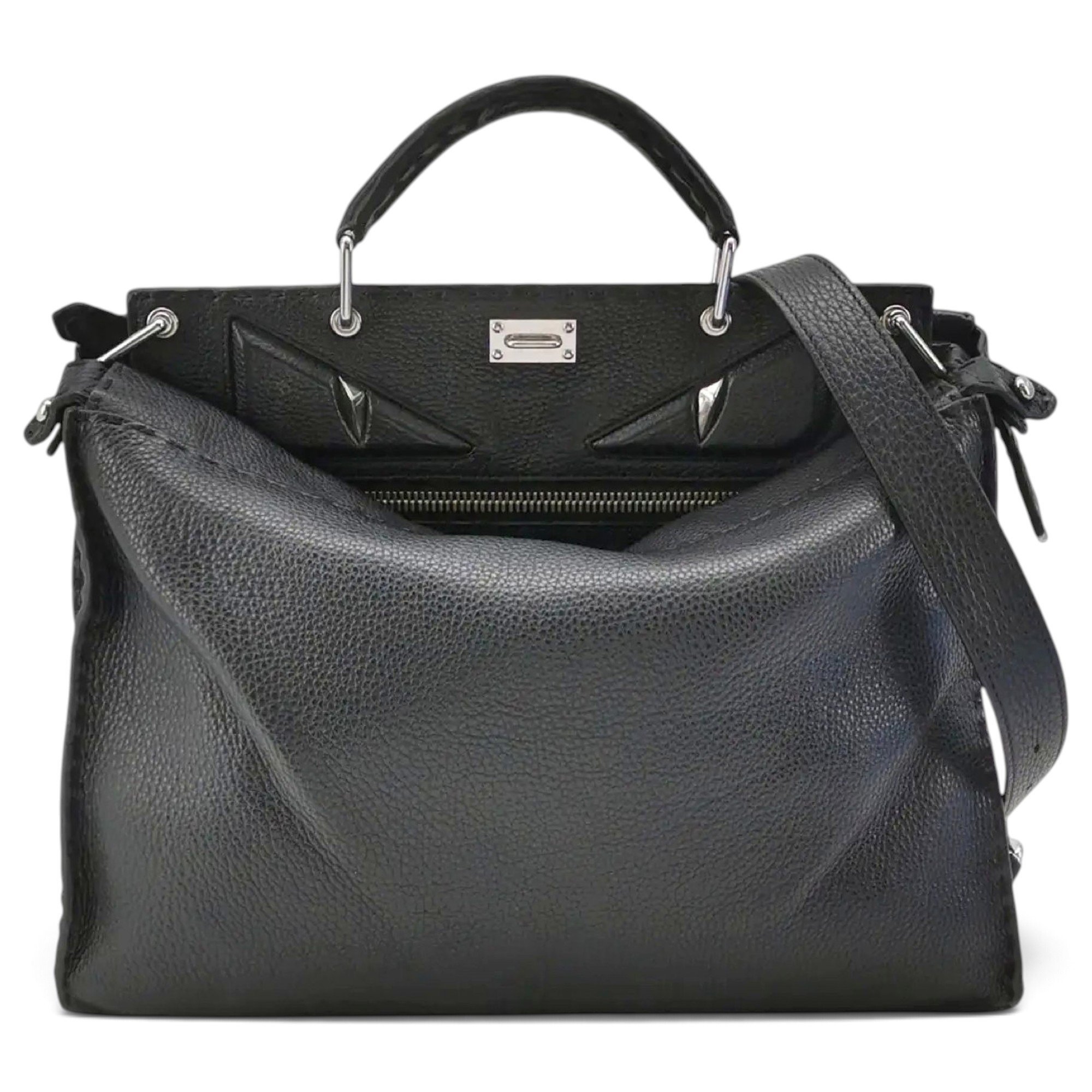 Peekaboo leather handbag