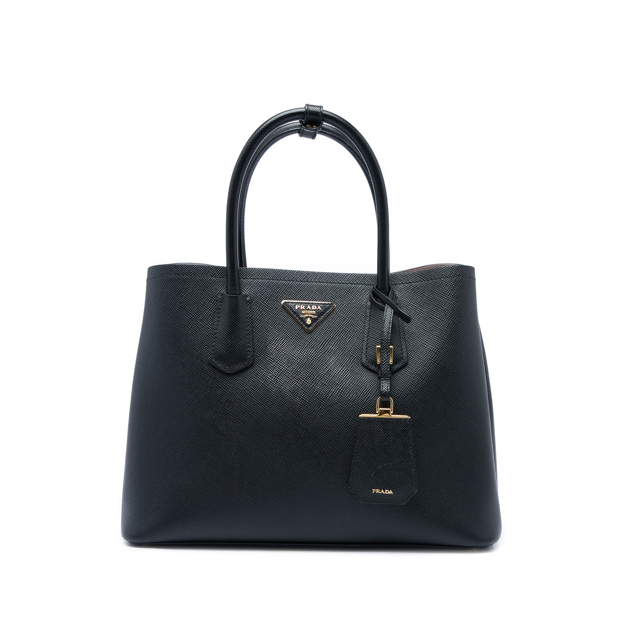 Double leather satchel