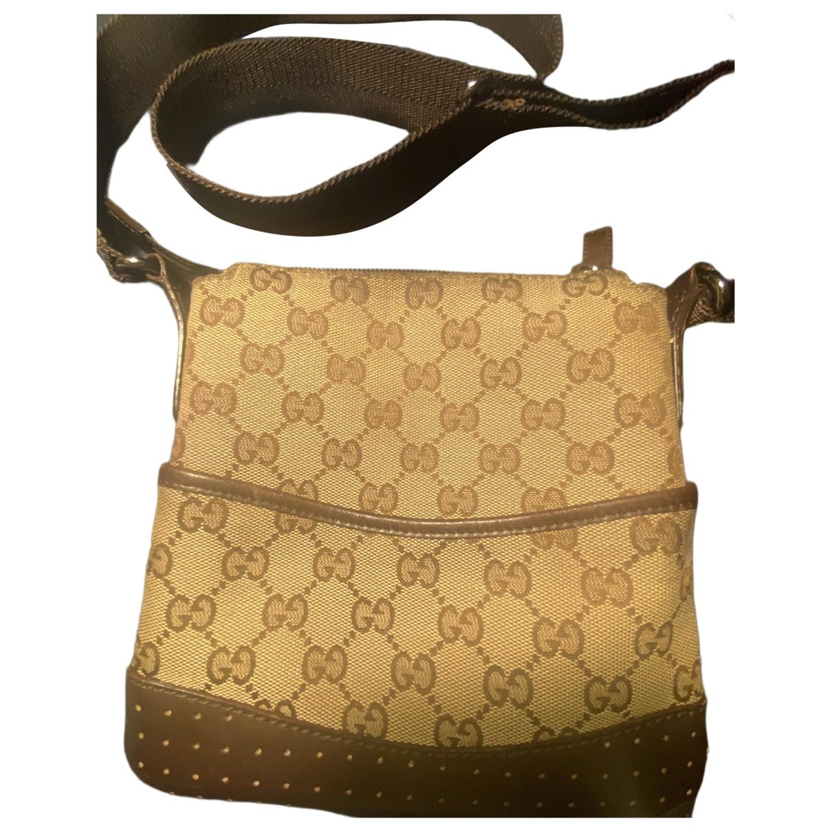 Leather clutch bag