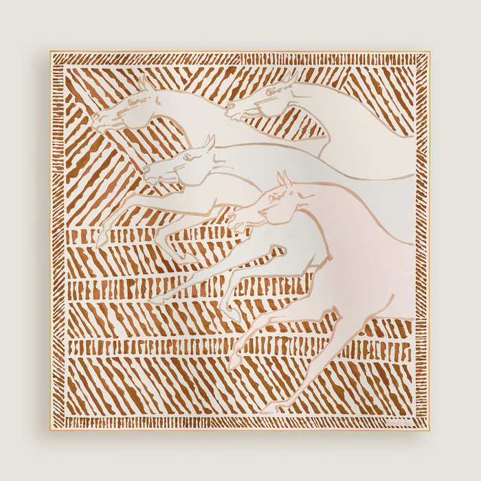 Au Triple Galop Double Face Scarf 90