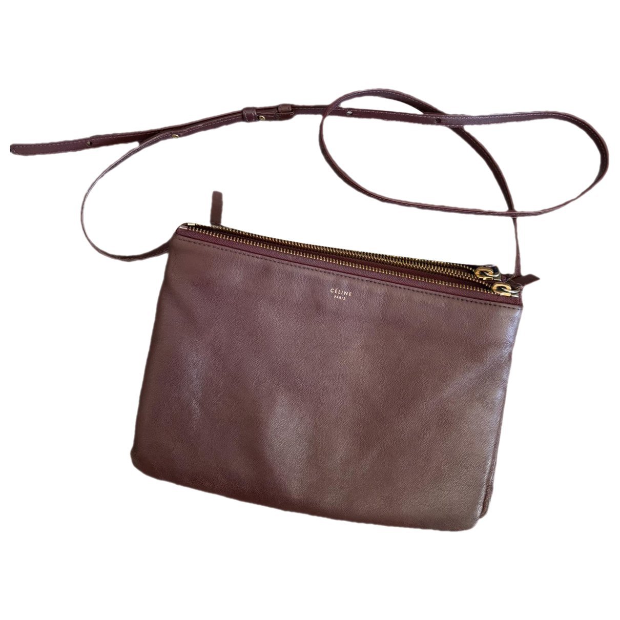 Trio leather crossbody bag