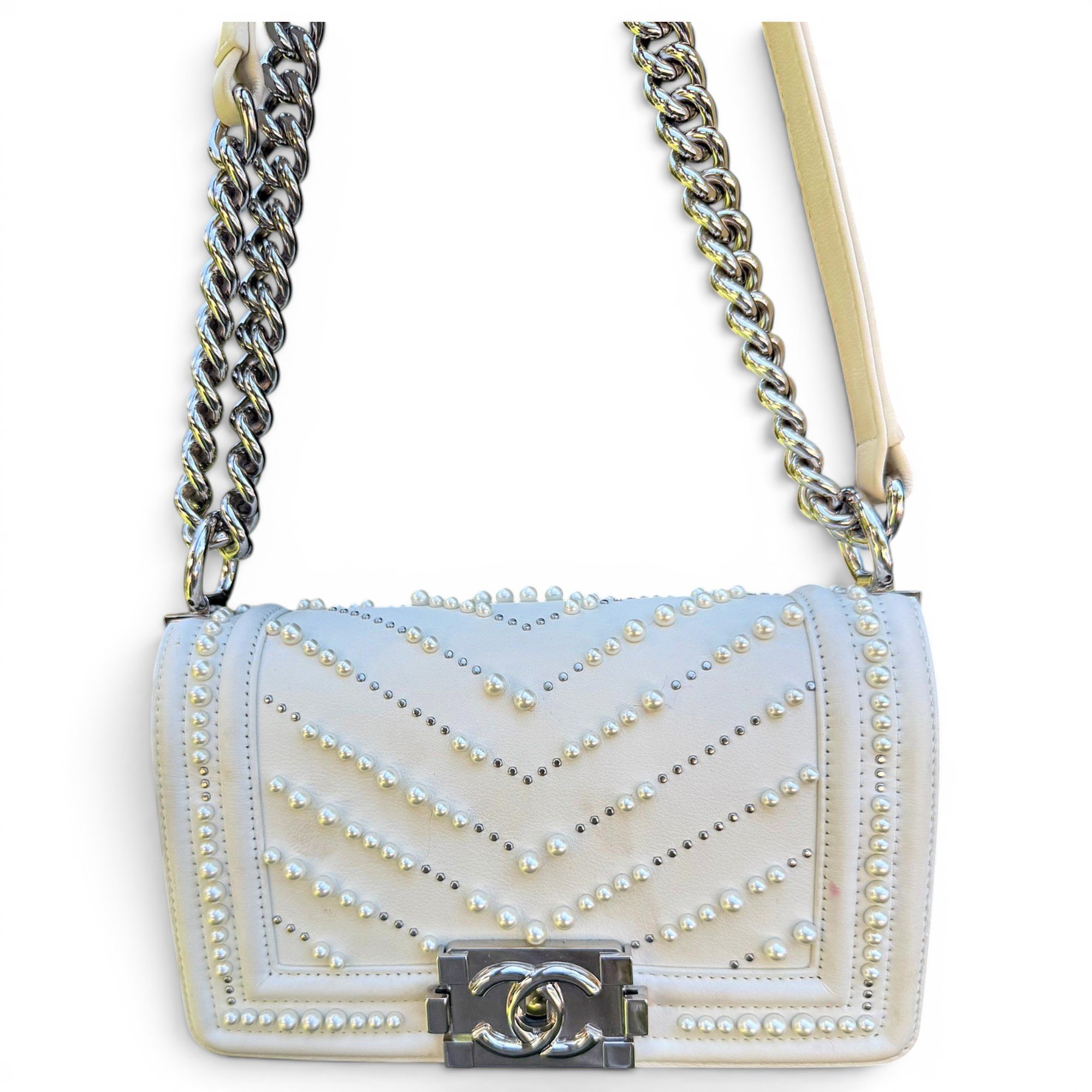 Boy leather crossbody bag