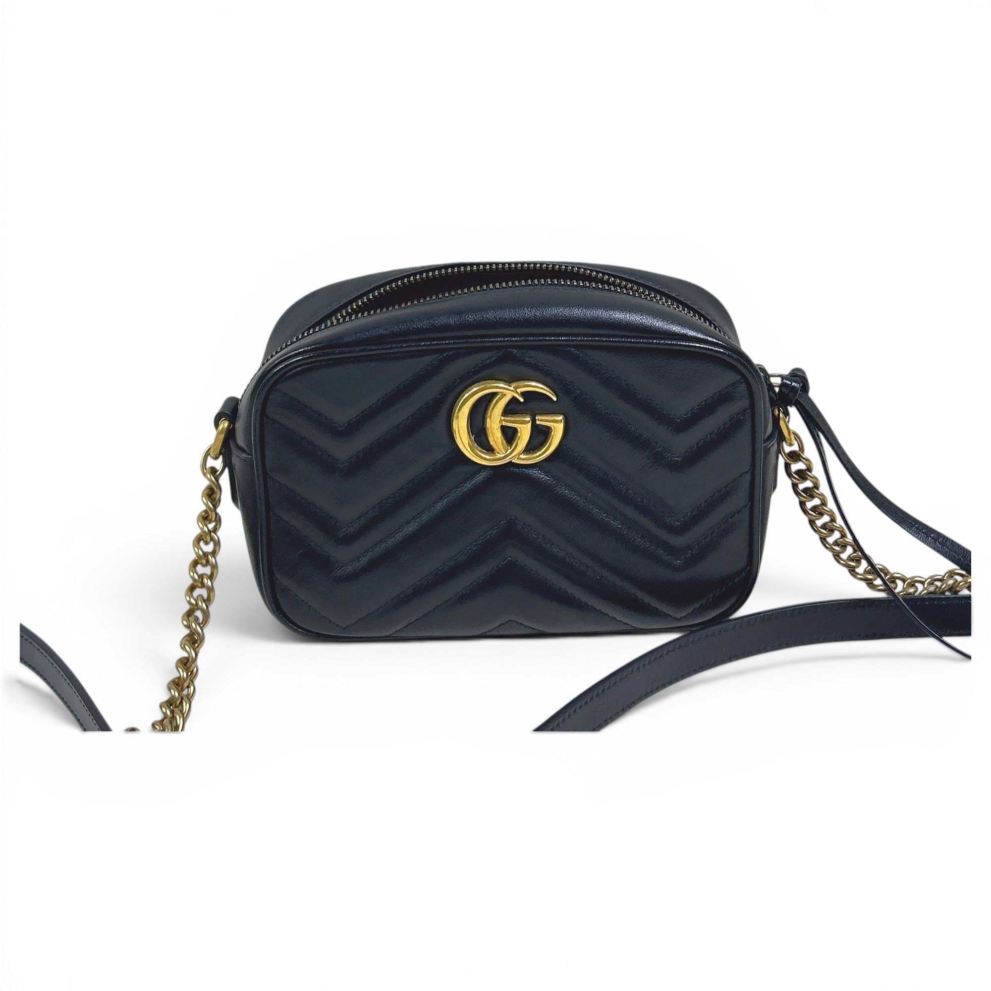 Pearly GG Marmont leather crossbody bag