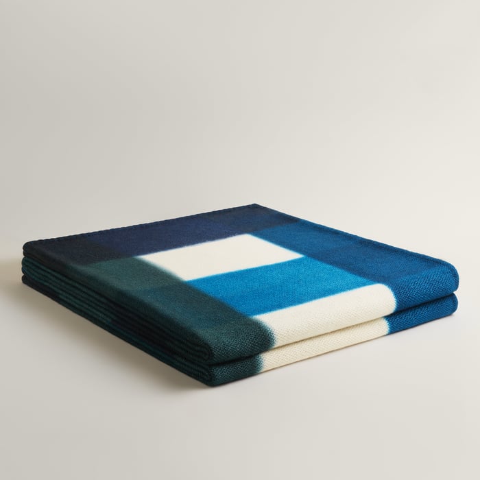 Azur Tartan Dye Bed Cover