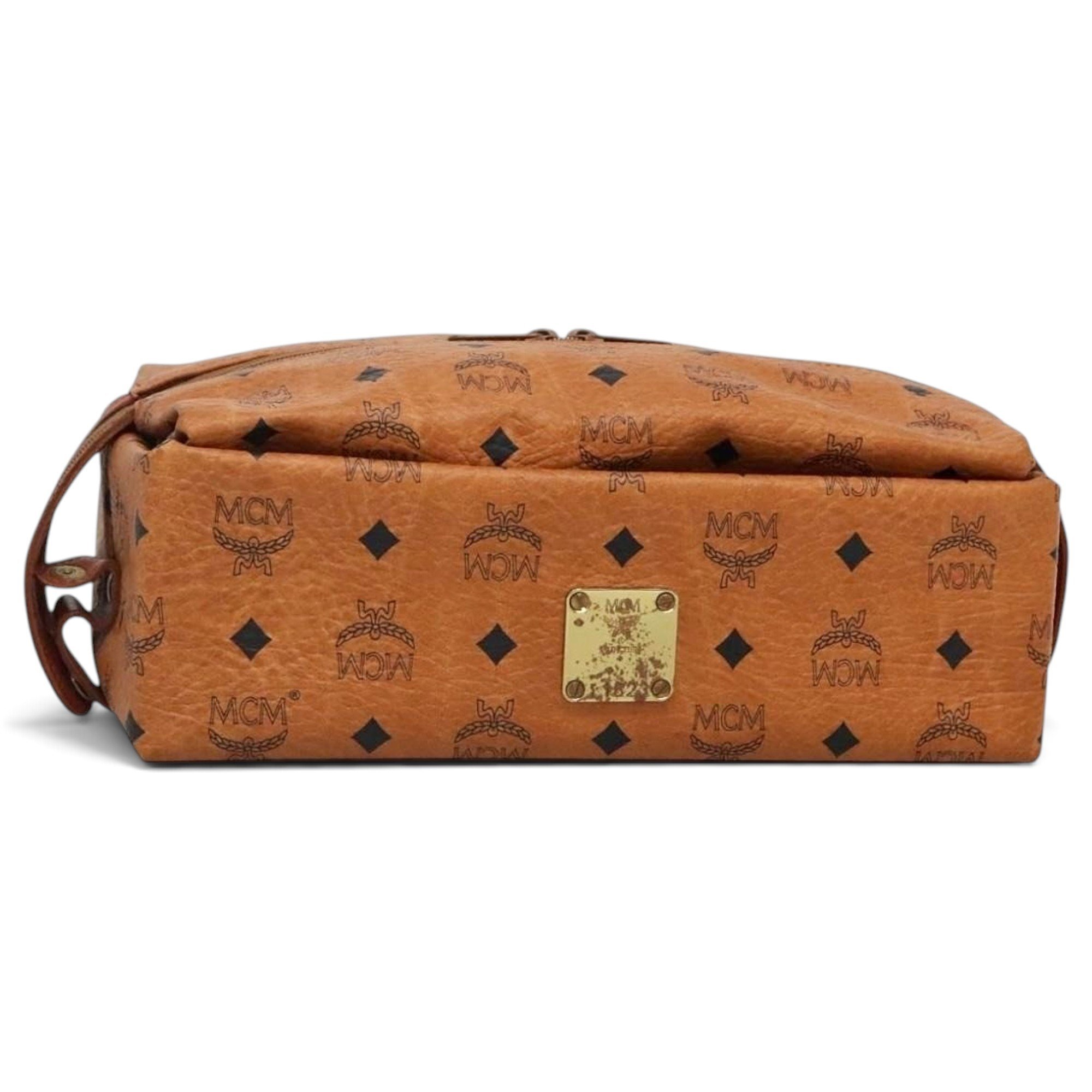 Leather vanity case