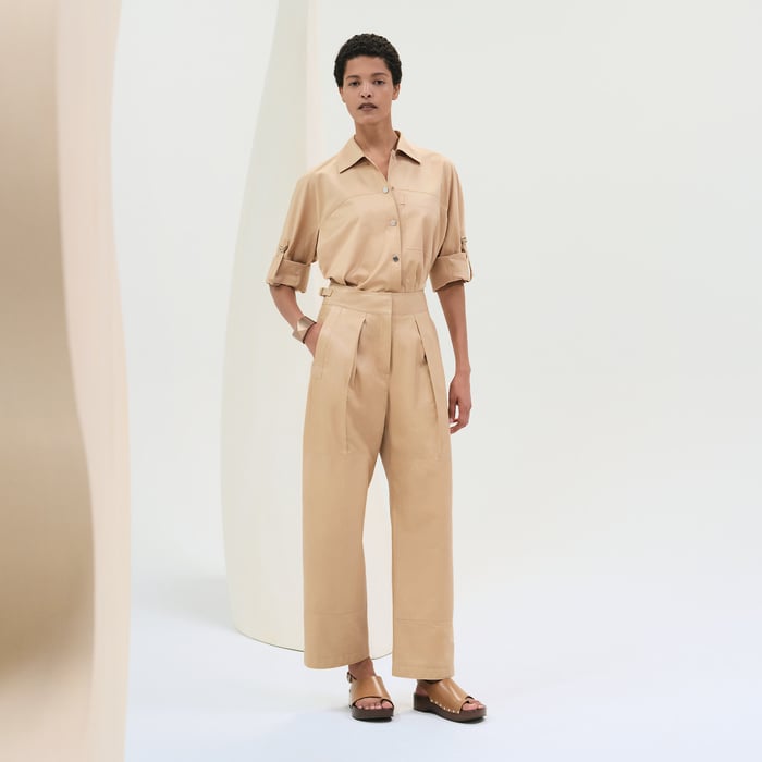 Beige Kraft Chino Pants