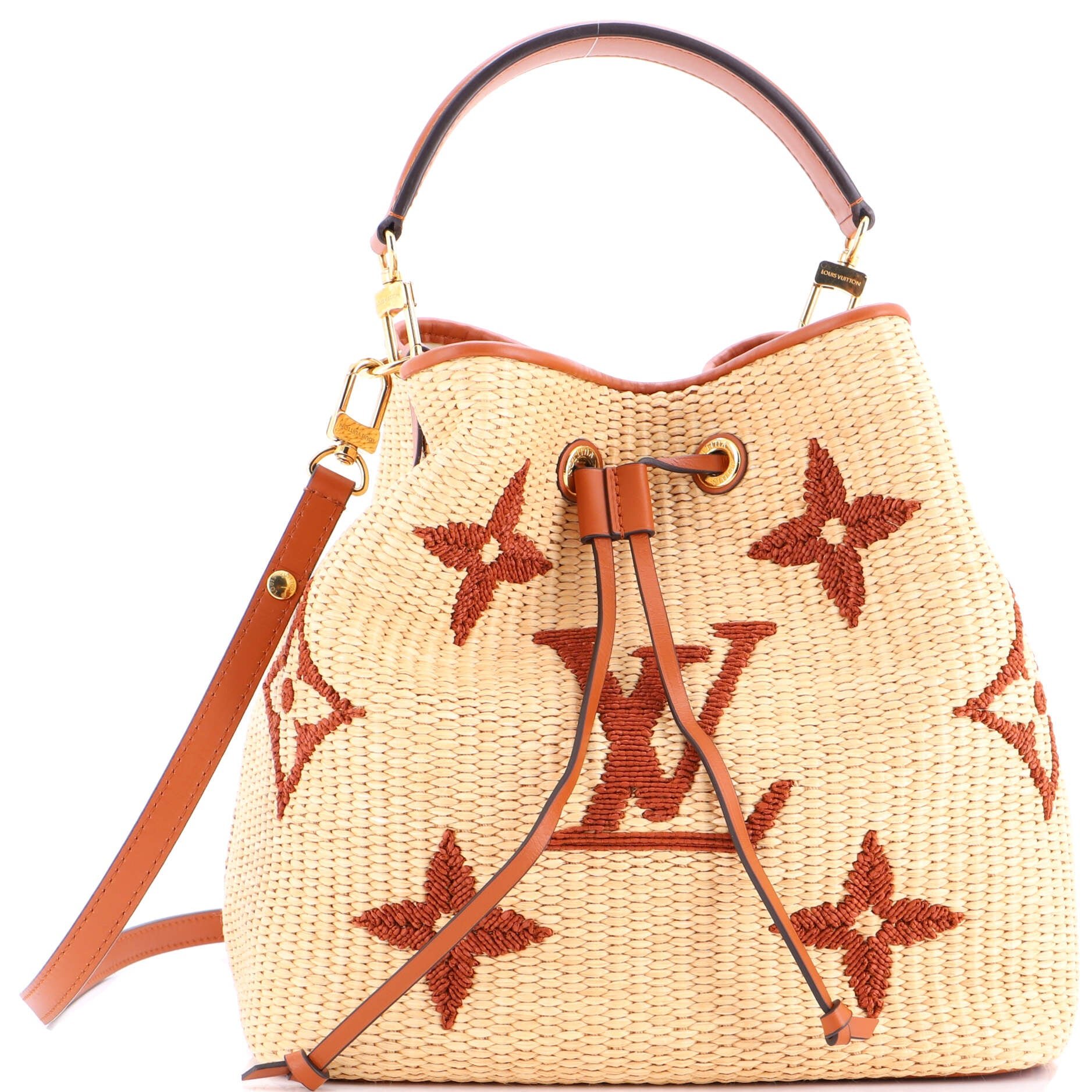 Louis Vuitton NeoNoe Handbag Monogram Giant Raffia MM