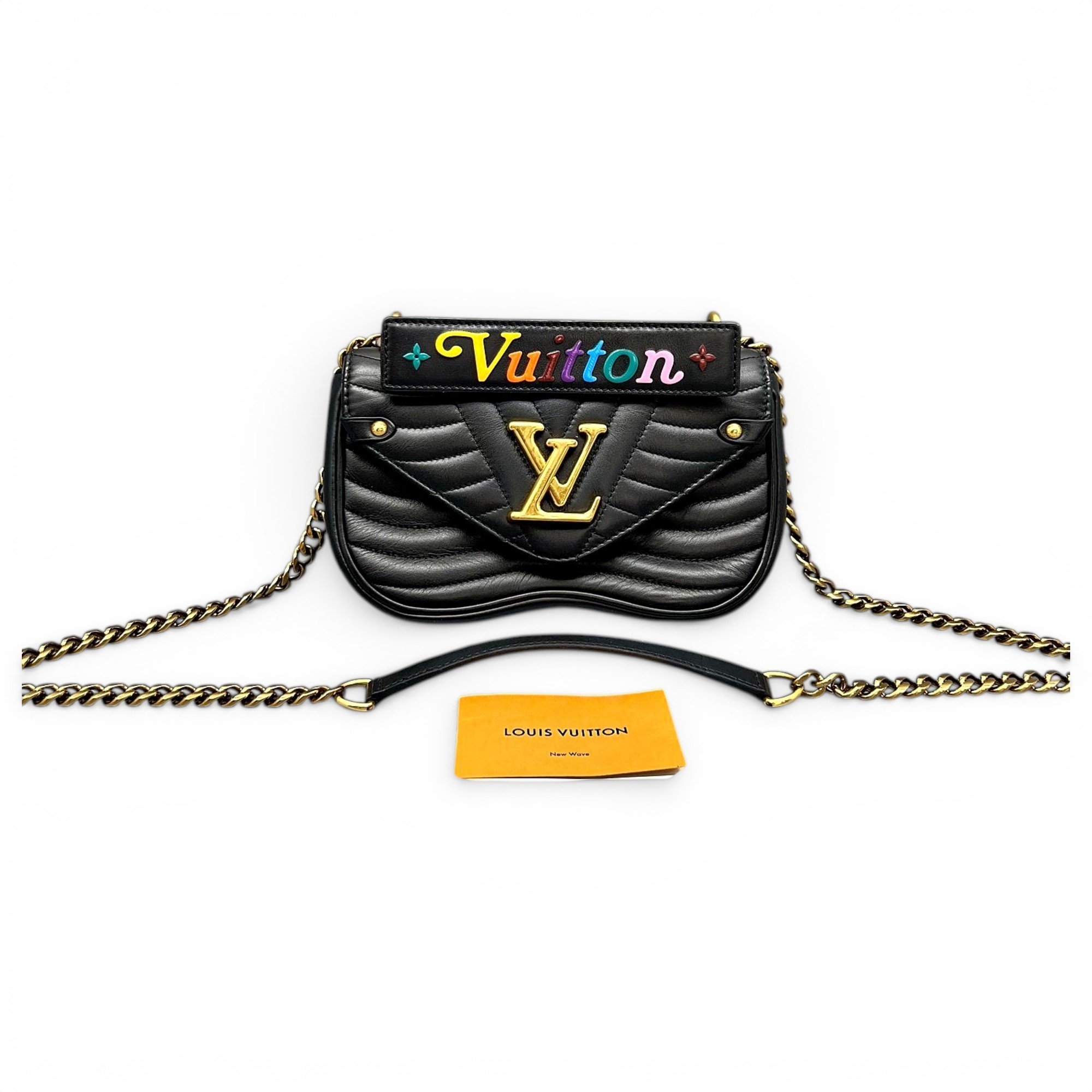 New Wave leather handbag
