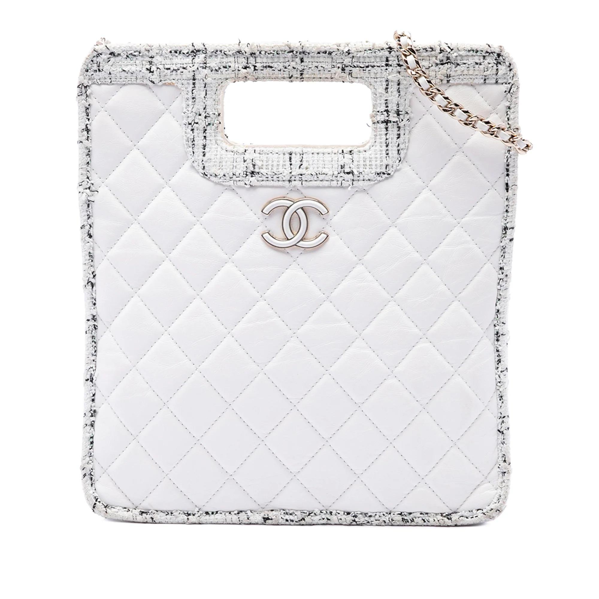 Classic CC Shopping tweed handbag