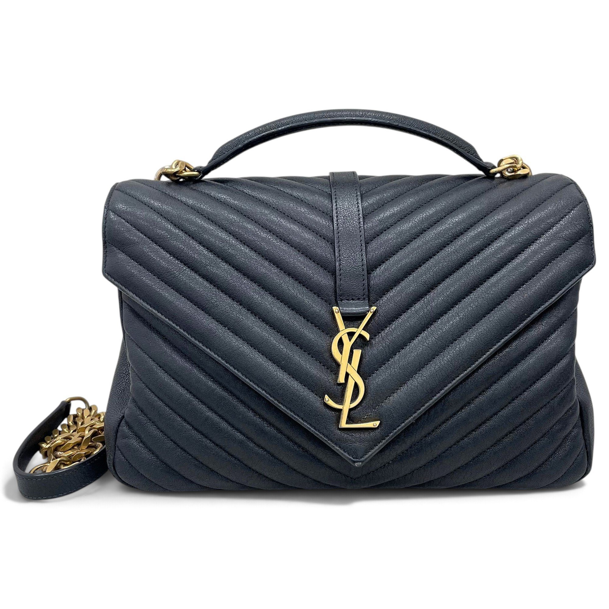 Collége monogramme leather handbag
