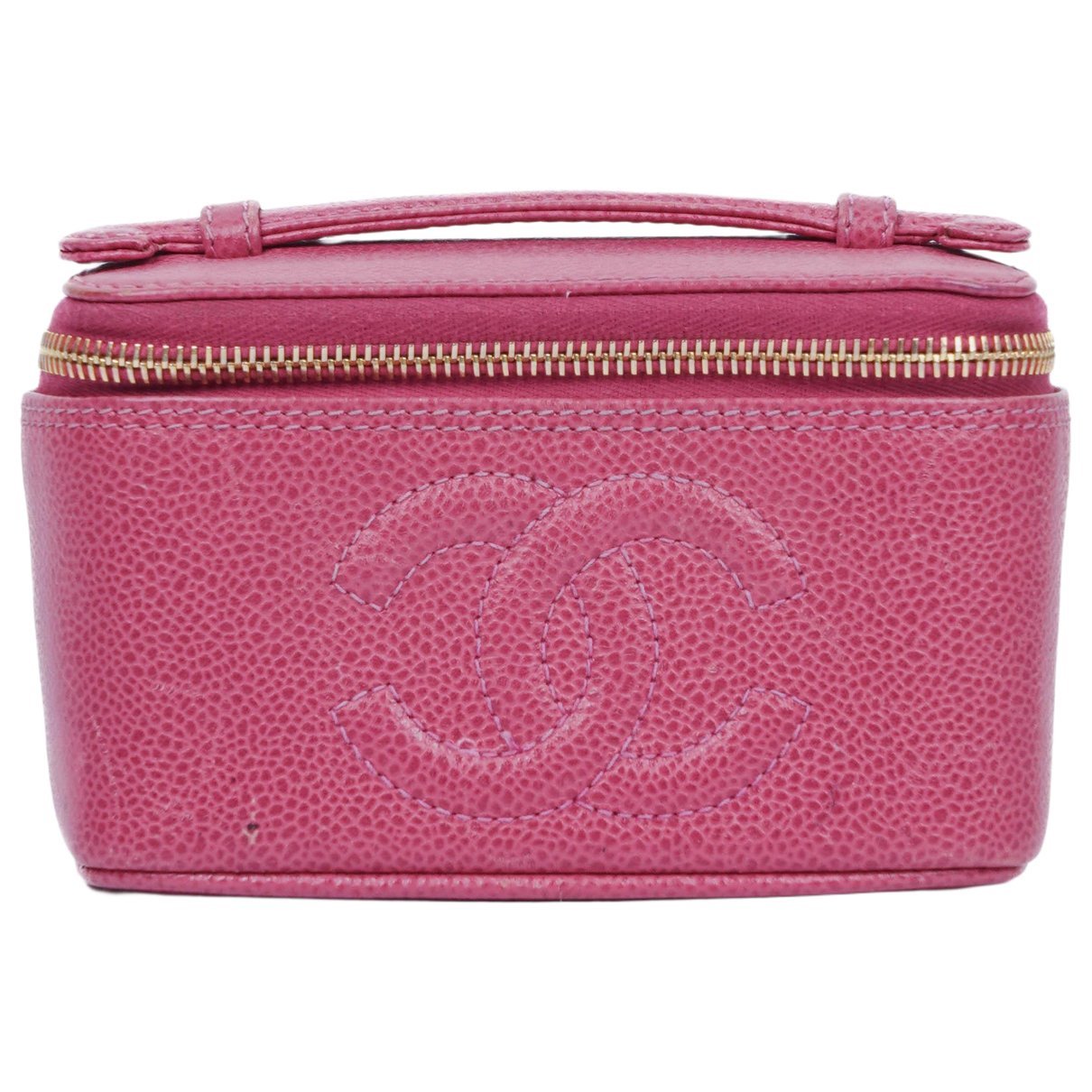 Vanity leather handbag