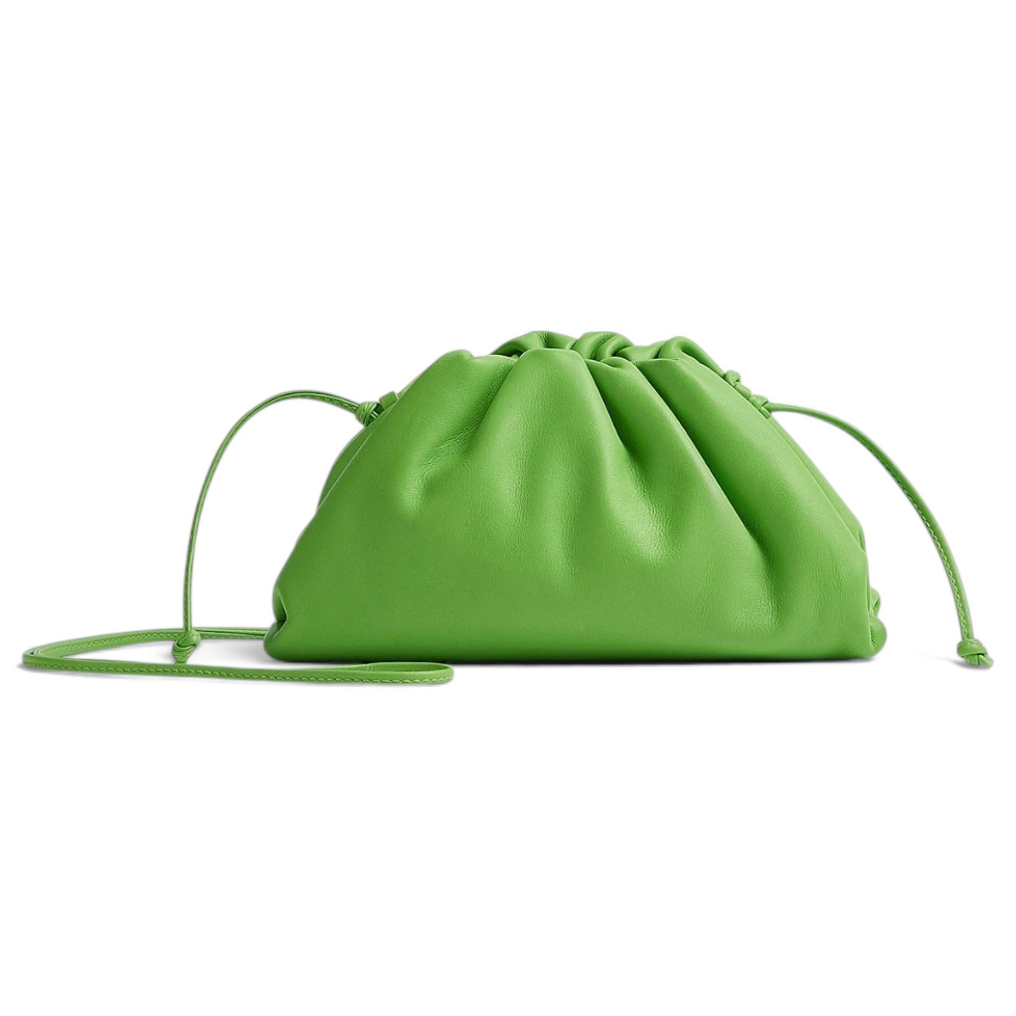 Pouch leather handbag
