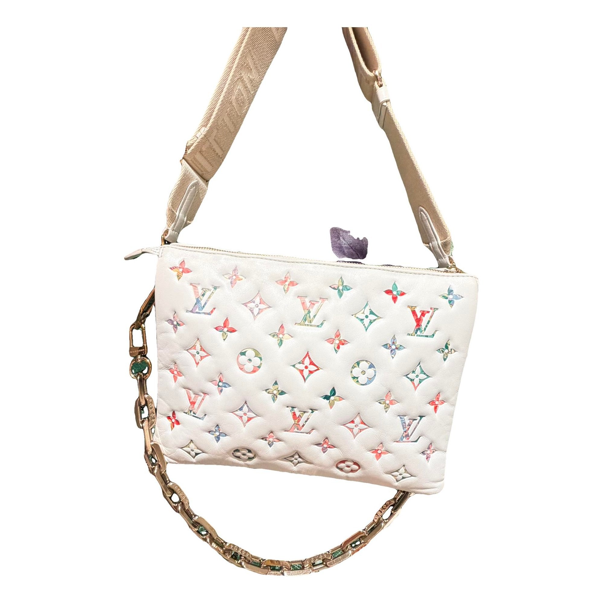 Coussin leather handbag