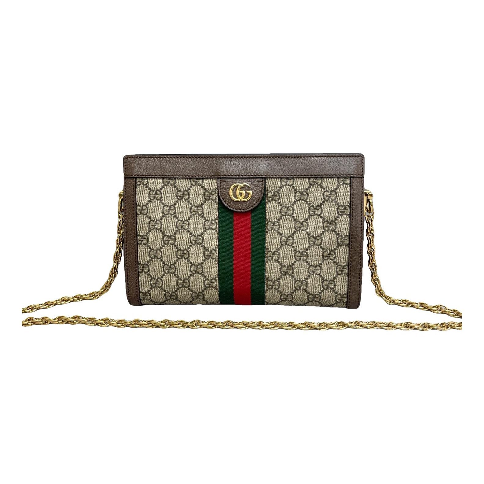 Ophidia Chain leather handbag