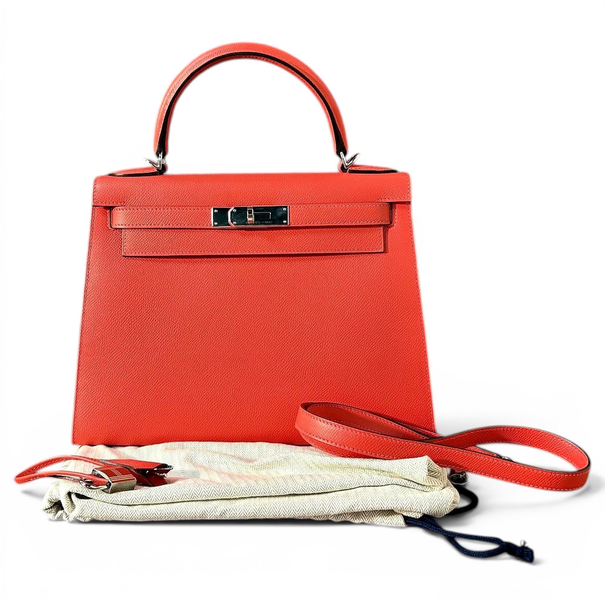 Kelly 28 leather handbag