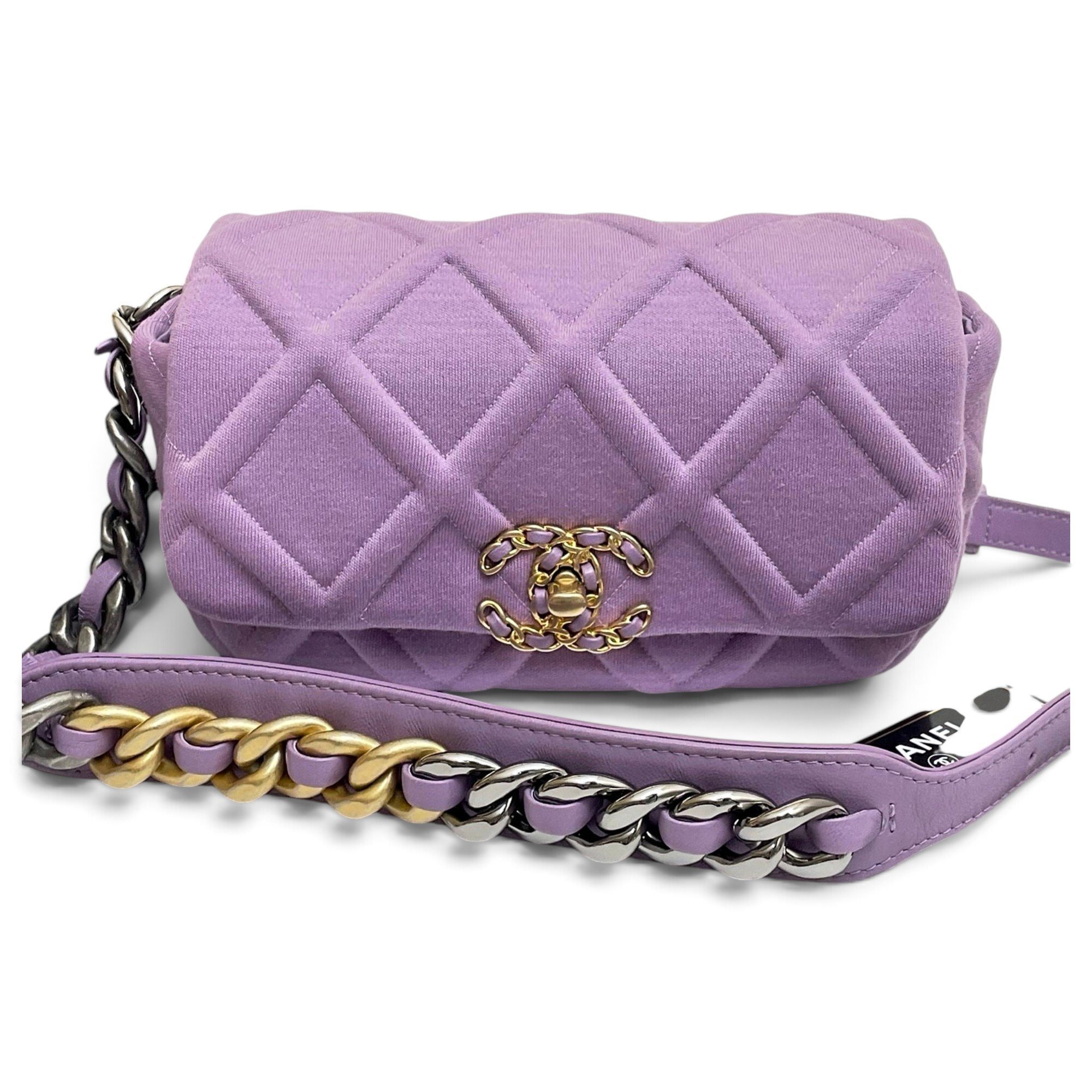Chanel 19 cloth handbag
