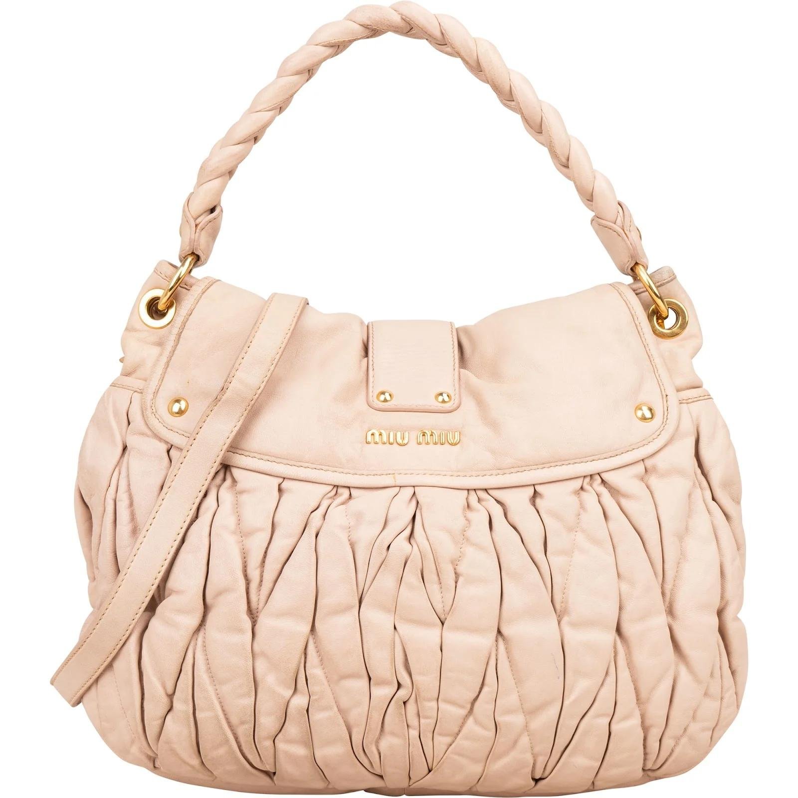 Matelassé leather handbag