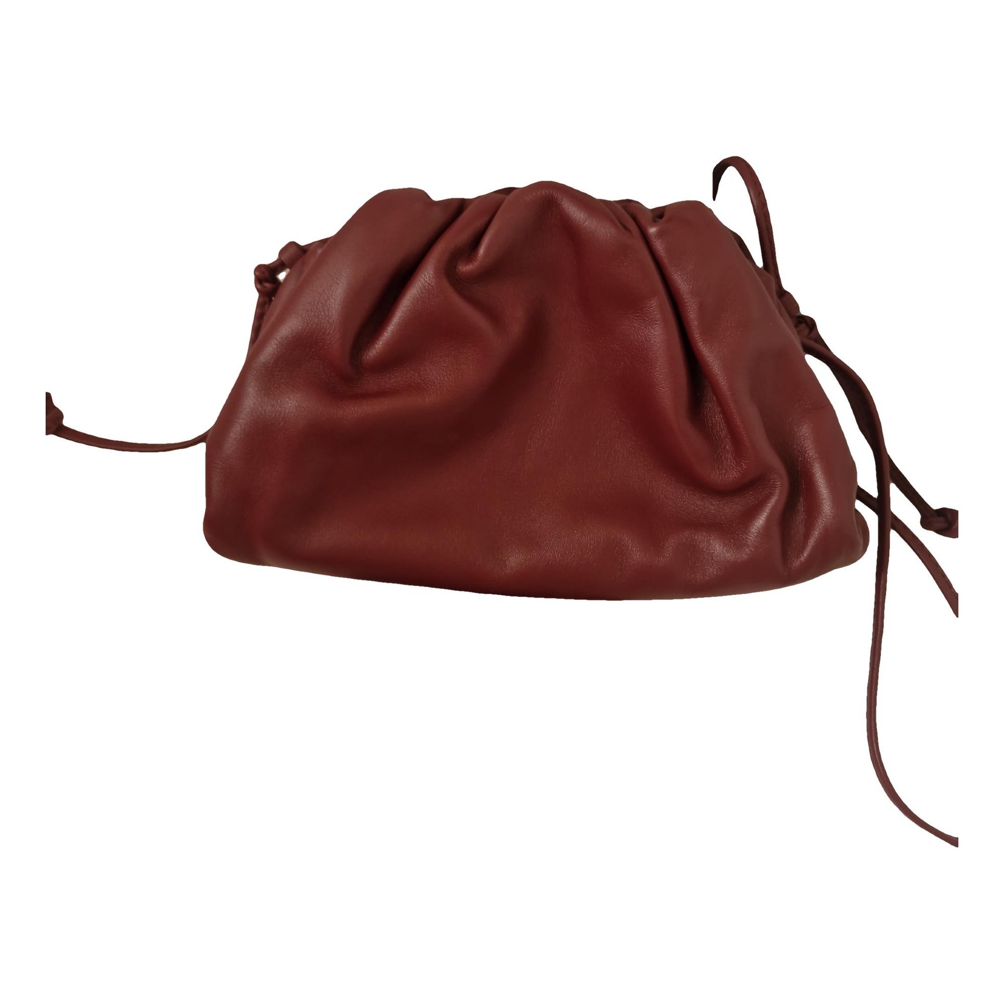 Leather clutch bag