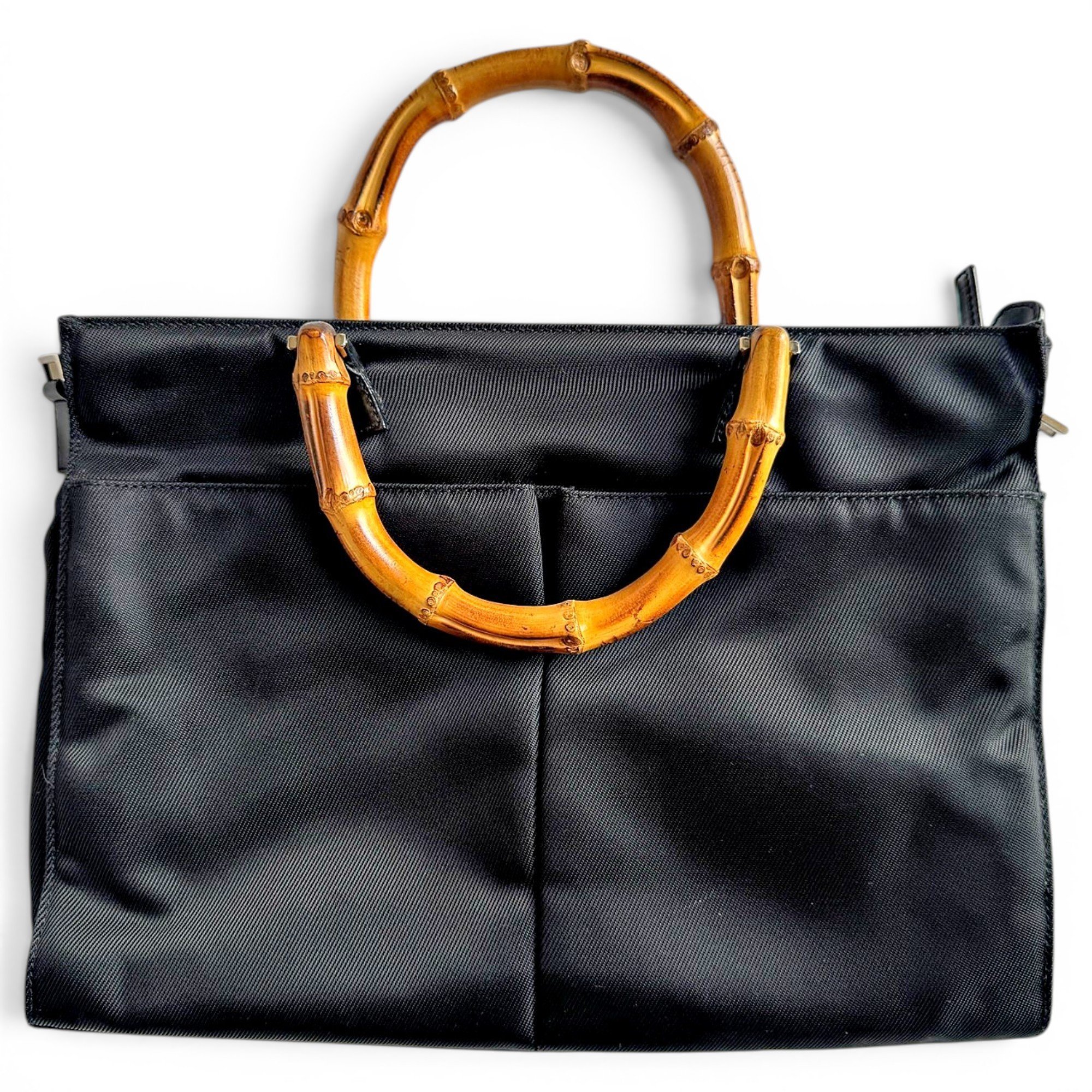 Vintage Bamboo cloth handbag
