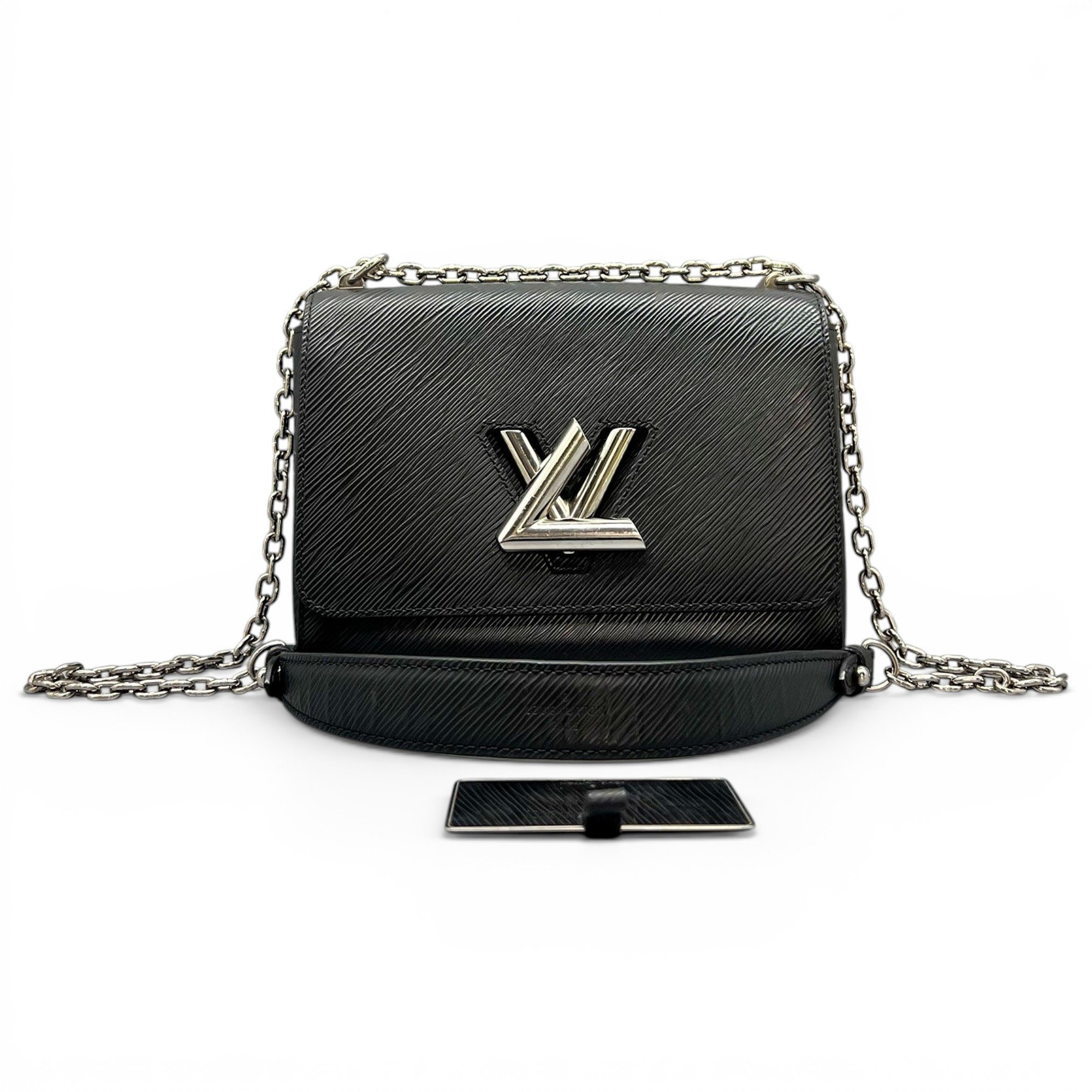 Twist leather handbag