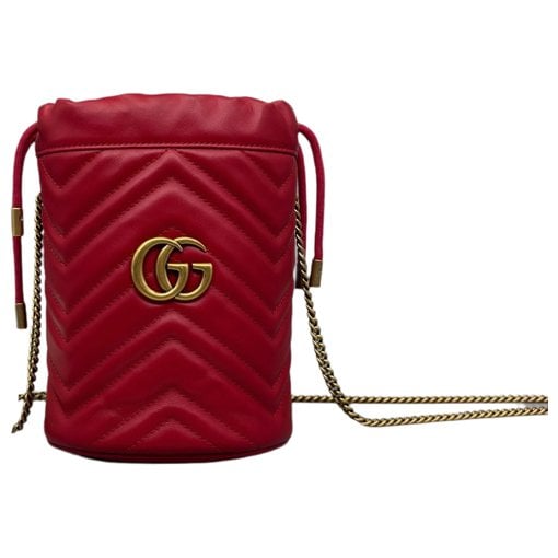 GG Marmont Chain Bucket leather handbag
