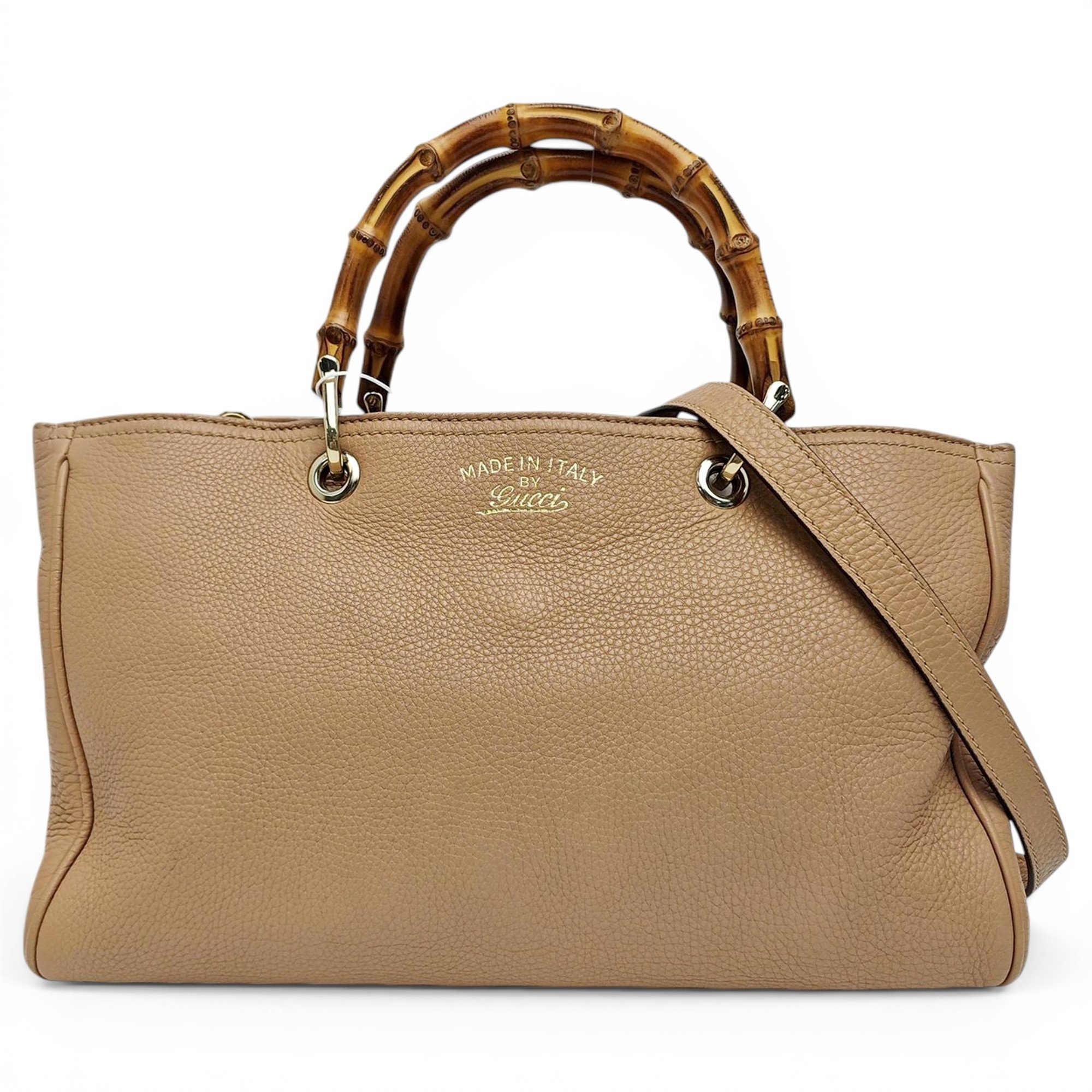 Bamboo Shopper leather crossbody bag