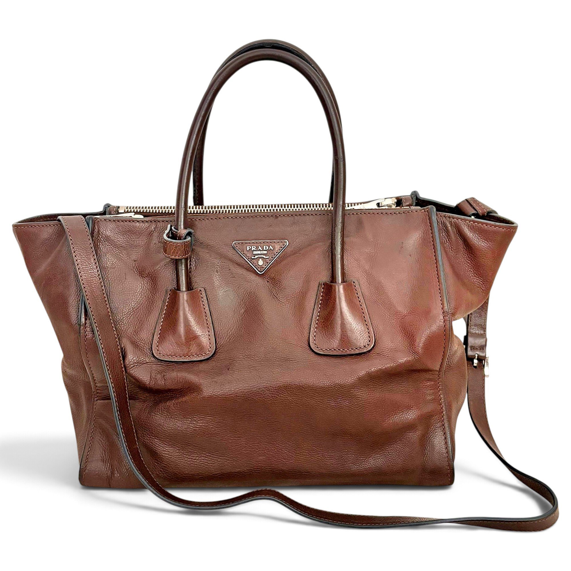 Leather tote
