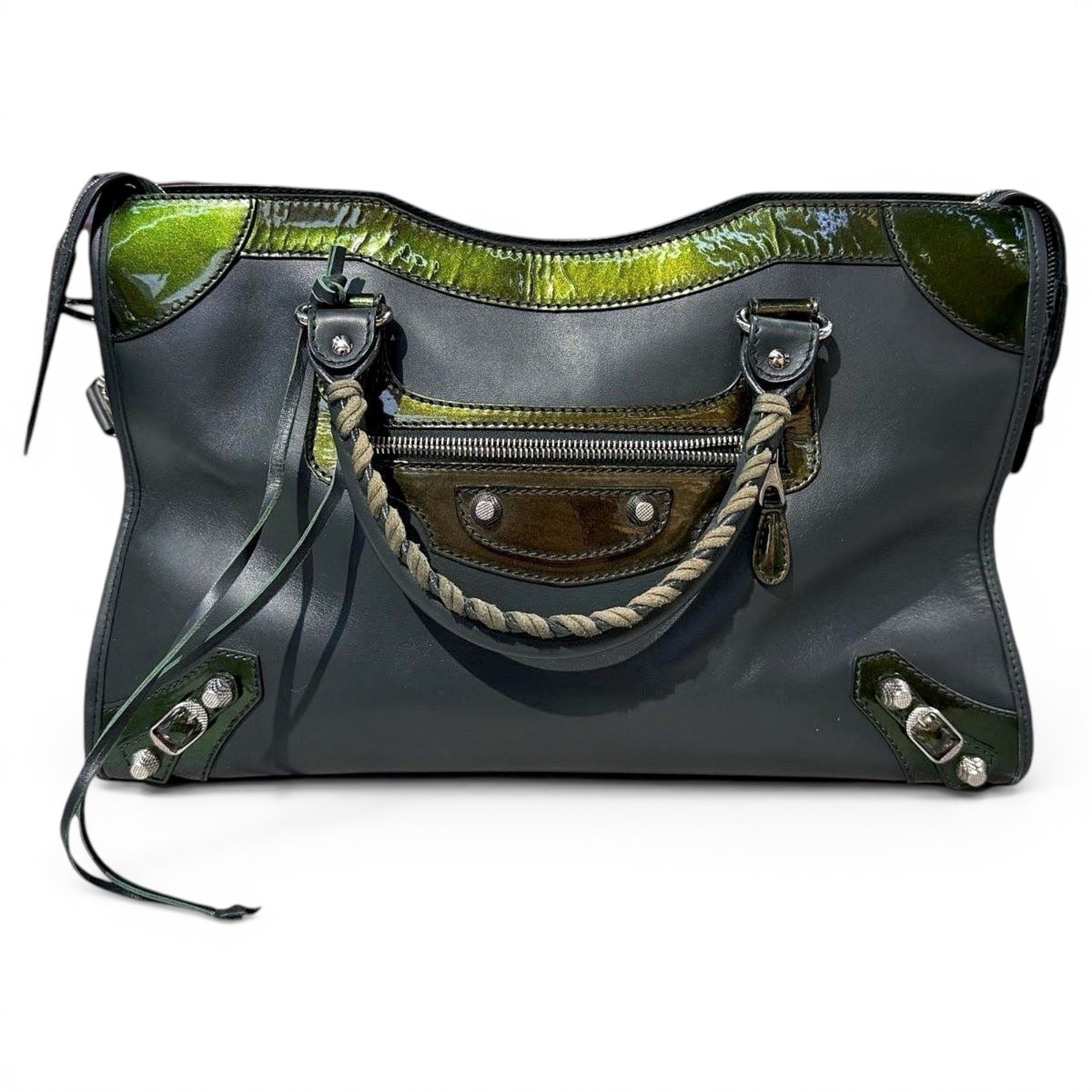 City leather bag
