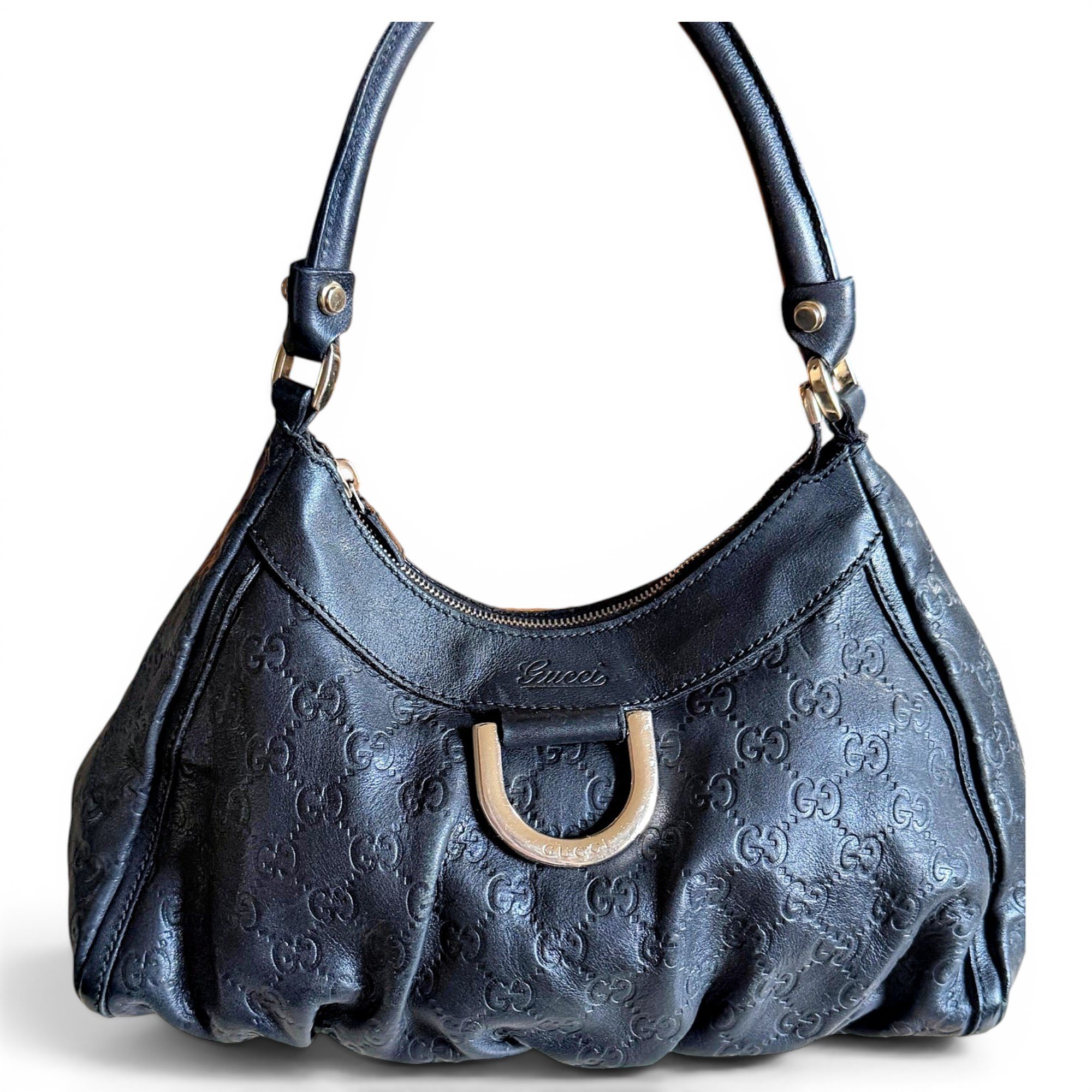 D-Ring leather handbag