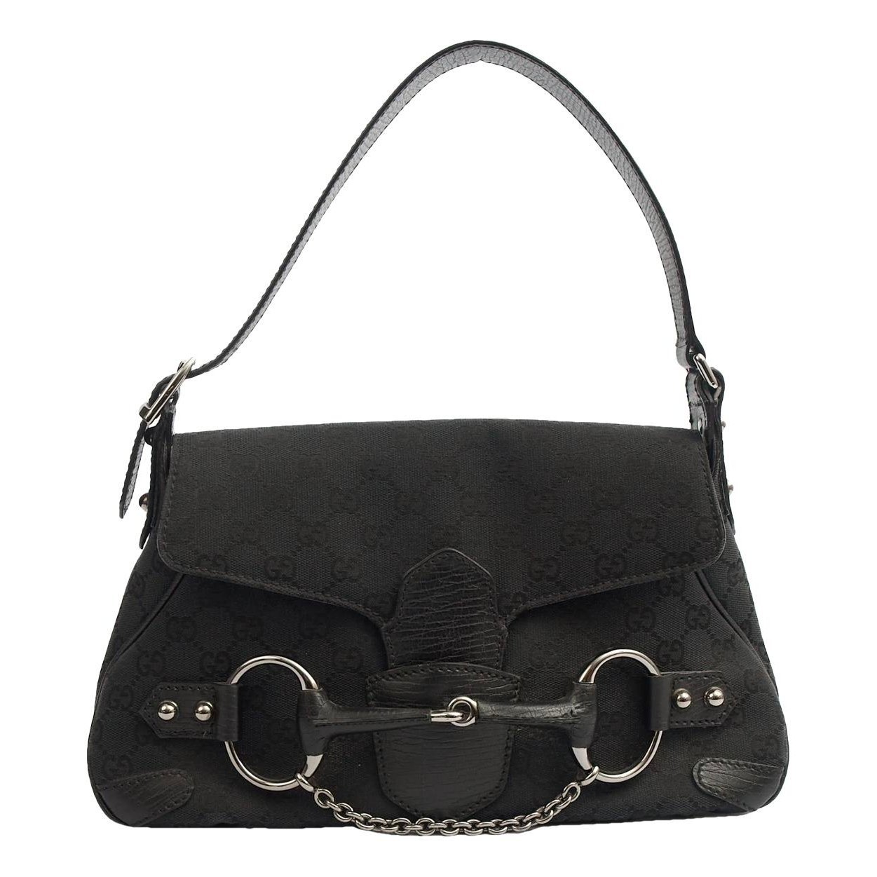 Horsebit Chain cloth handbag