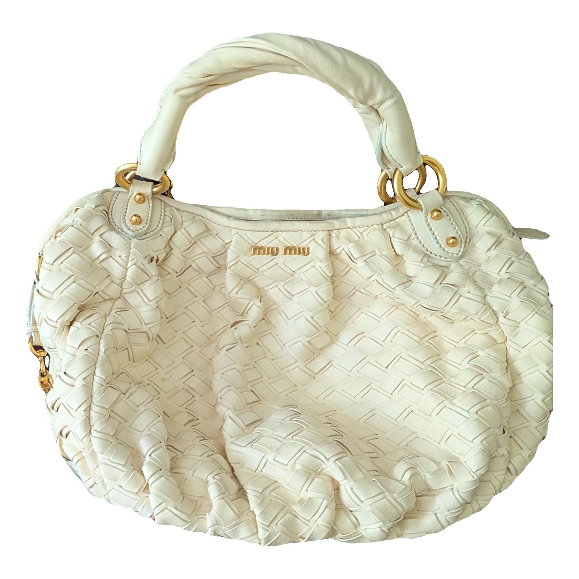 Miu Wander leather handbag