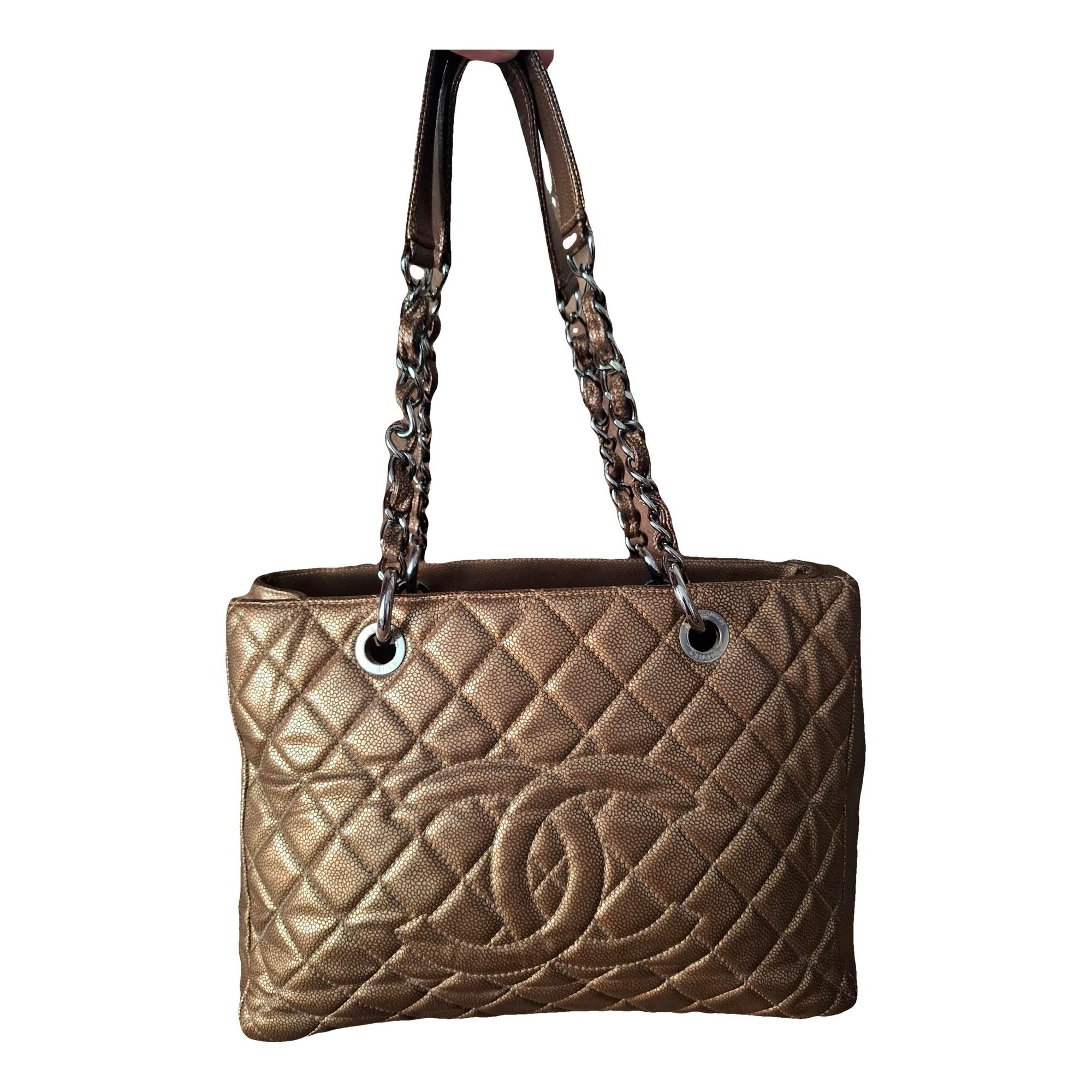 Grand shopping leather tote