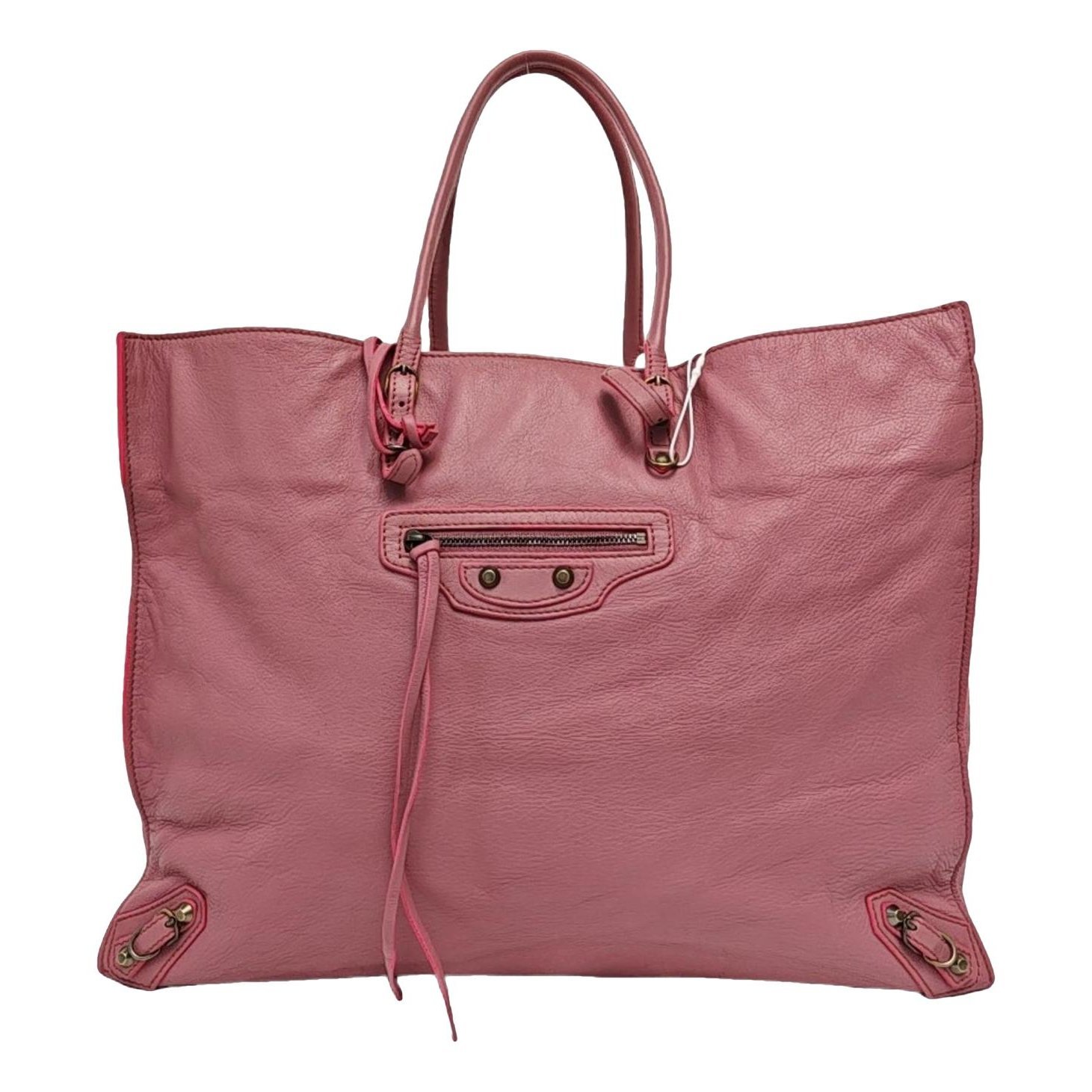 Papier leather handbag