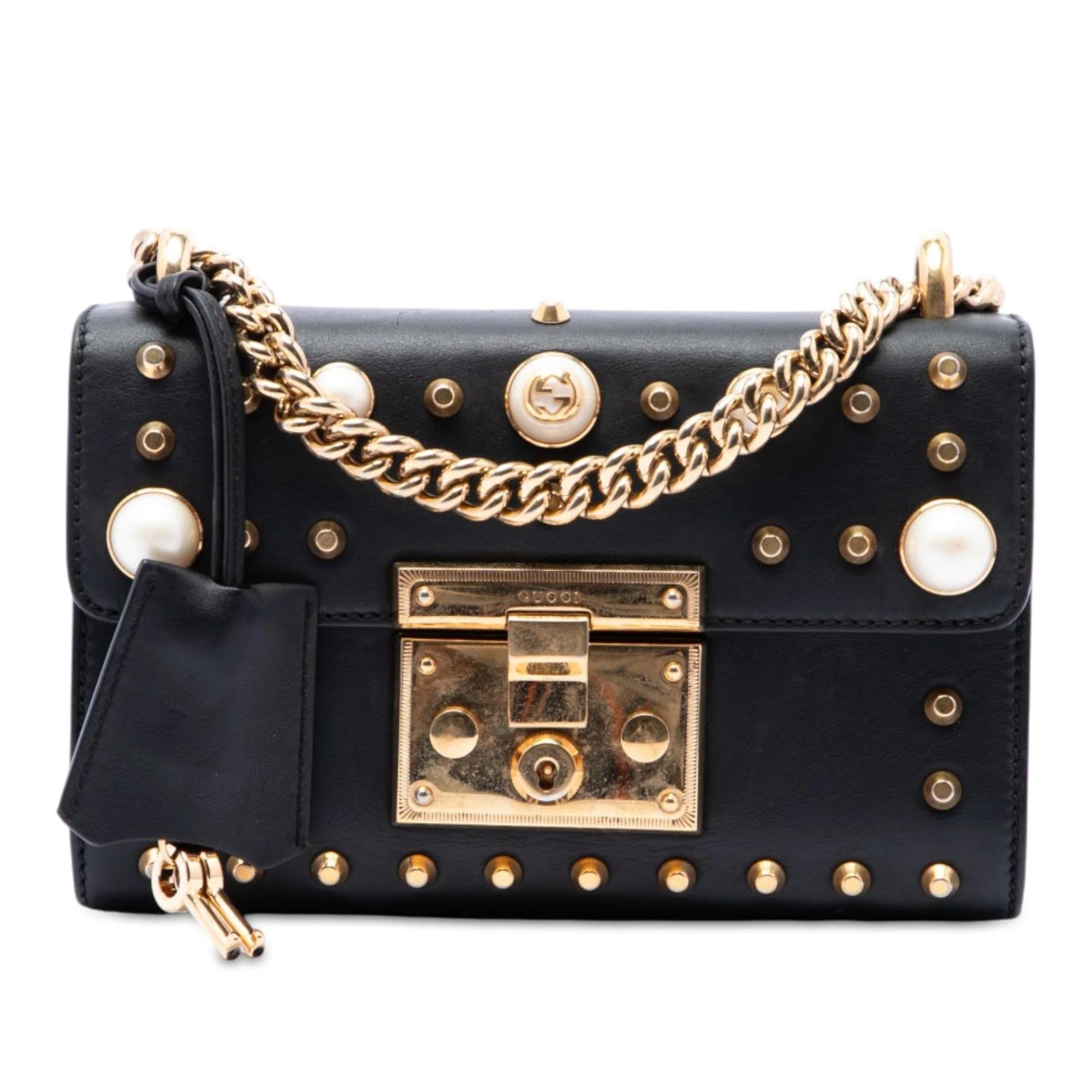 Padlock pony-style calfskin handbag