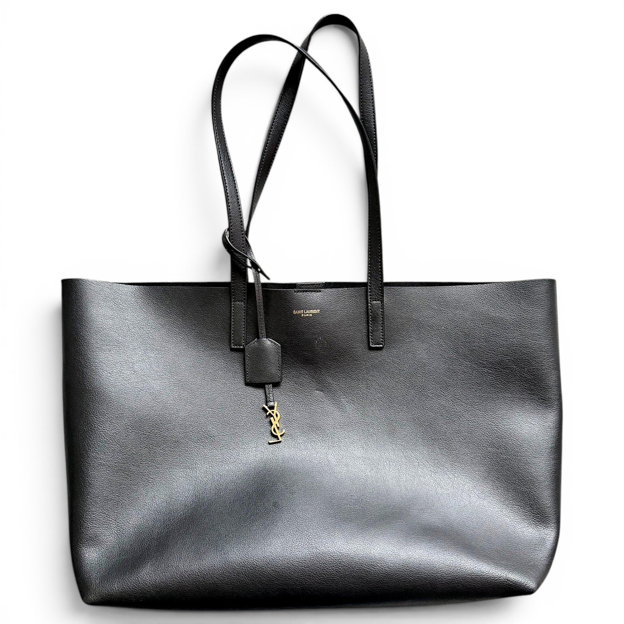 Shopping leather handbag