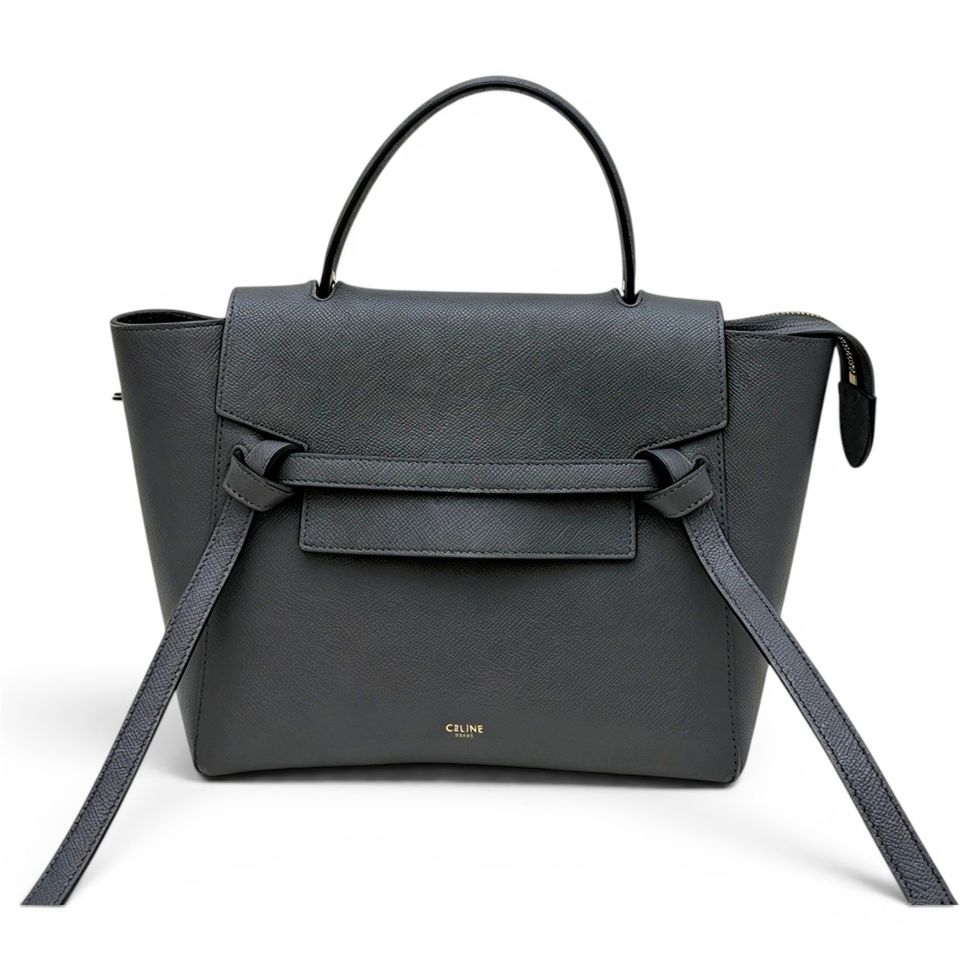 Belt leather handbag