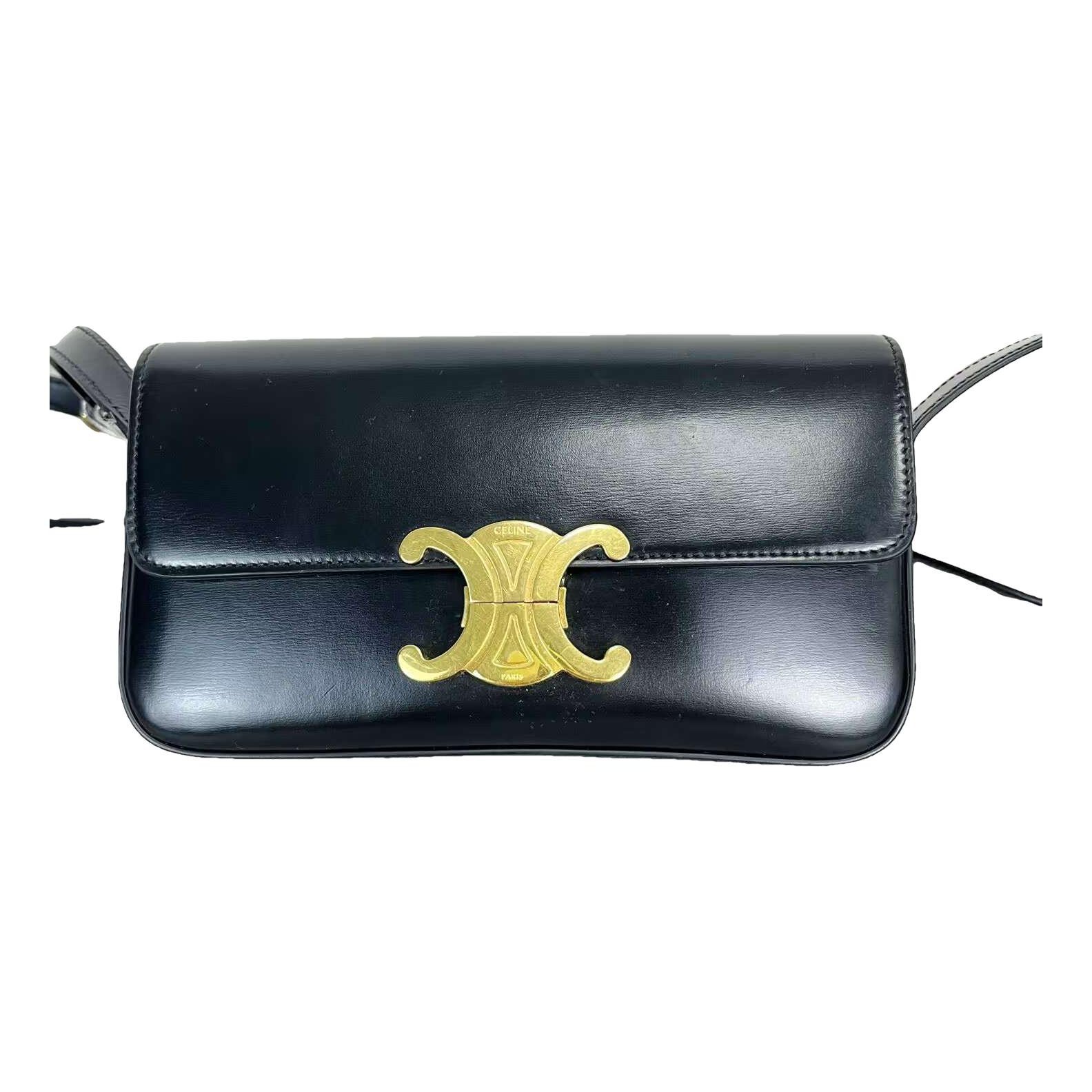 Triomphe leather handbag
