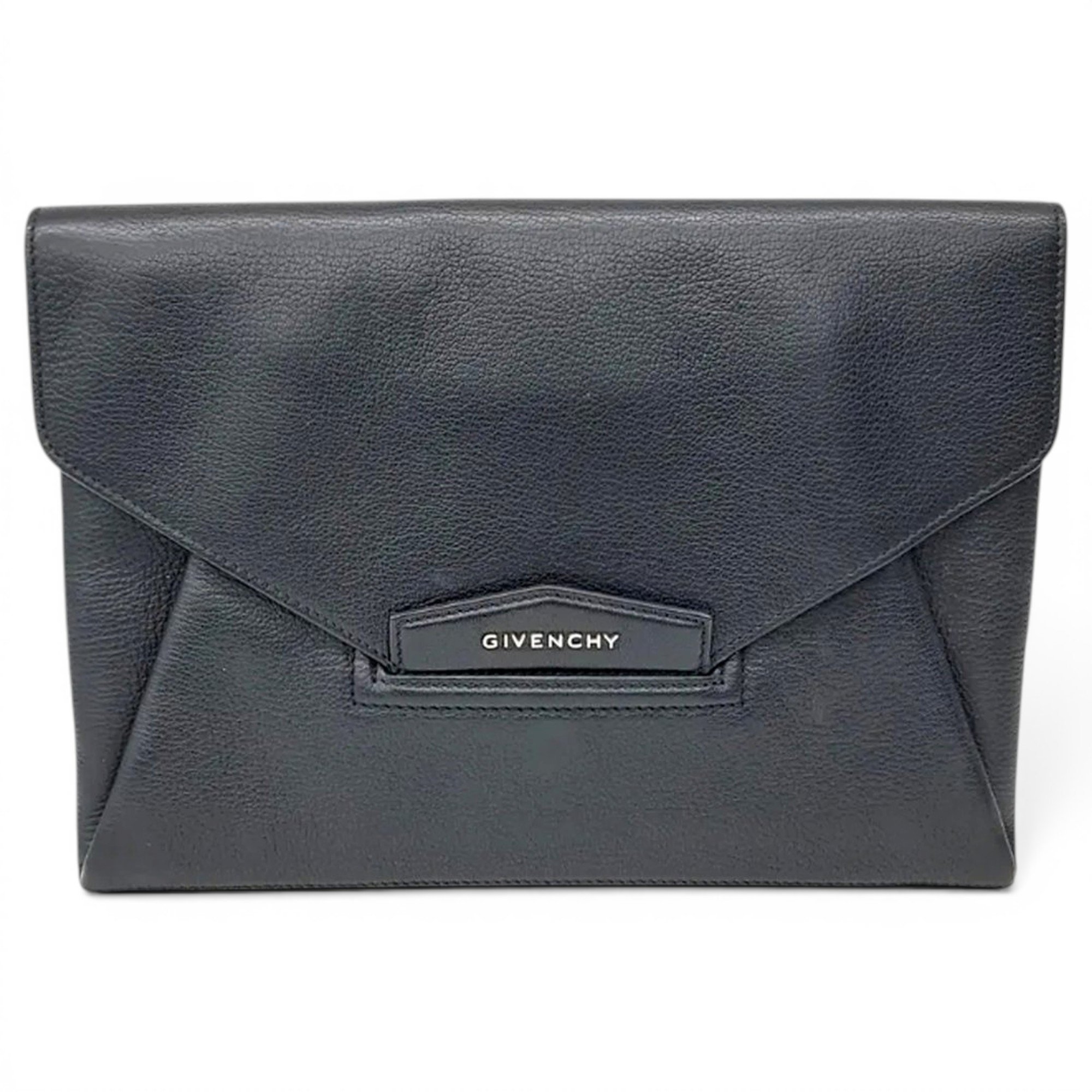Antigona leather clutch bag