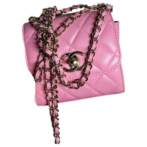 Trendy CC leather crossbody bag