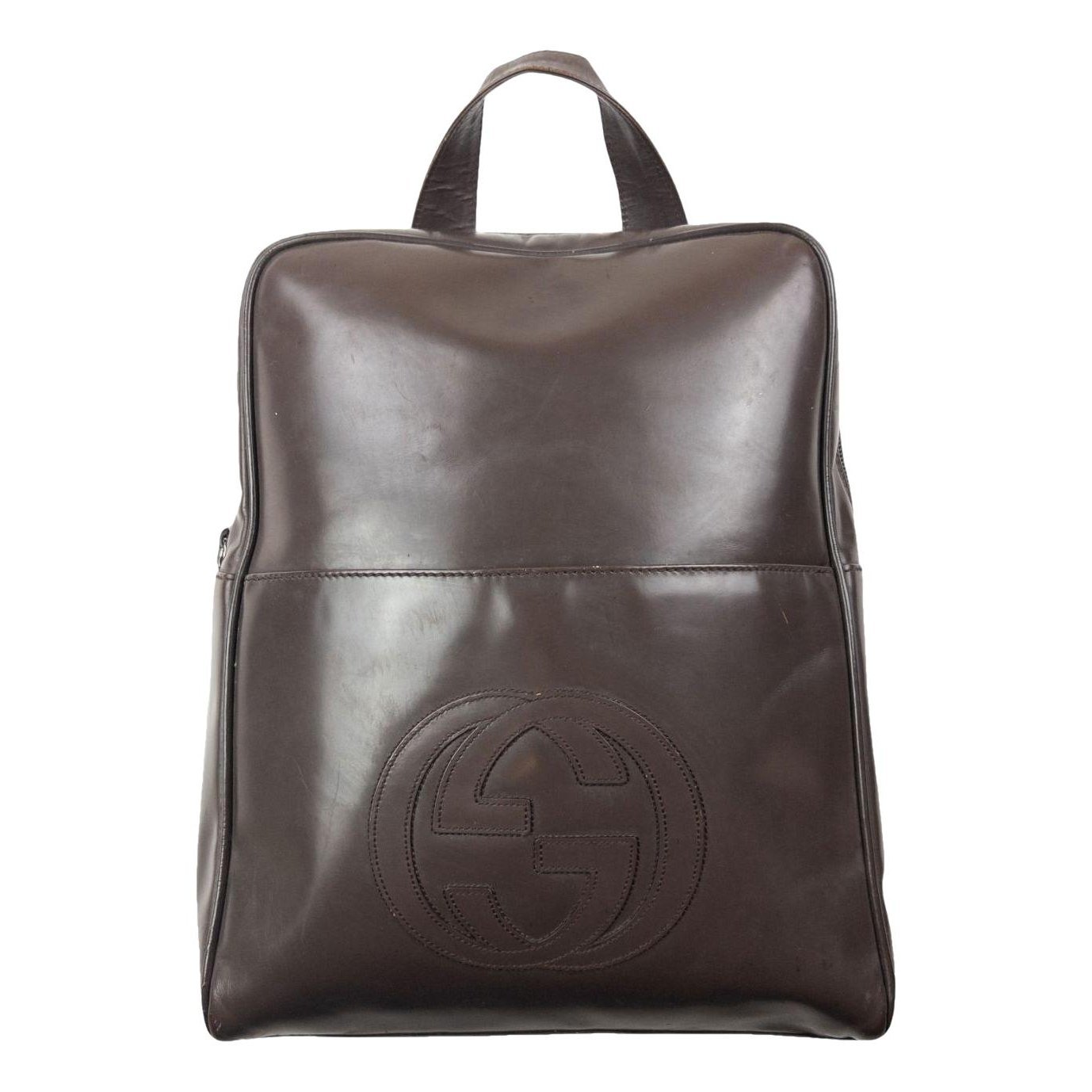 Leather backpack