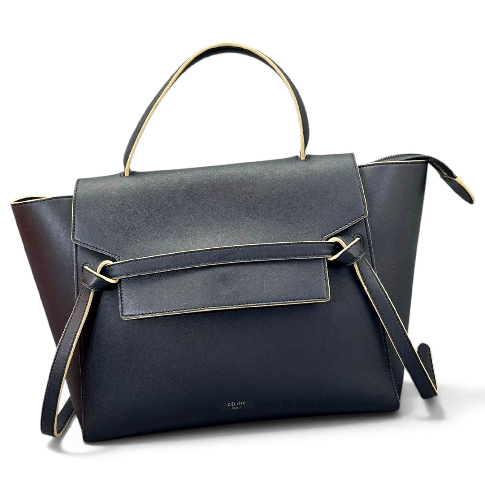 Belt leather handbag