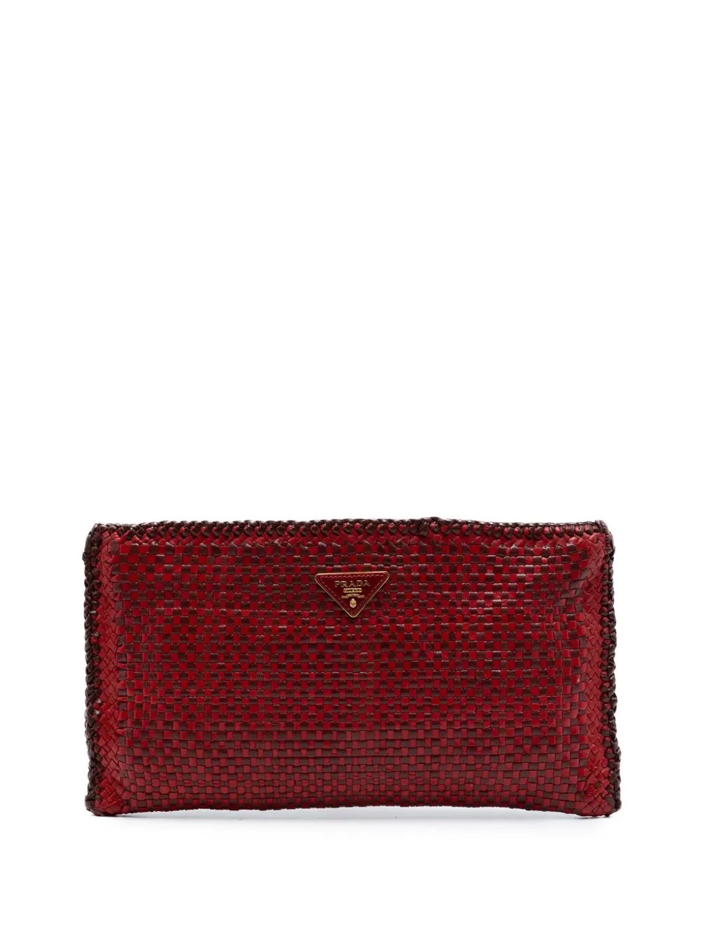 2000-2013 Woven Goatskin Madras Zip clutch bag