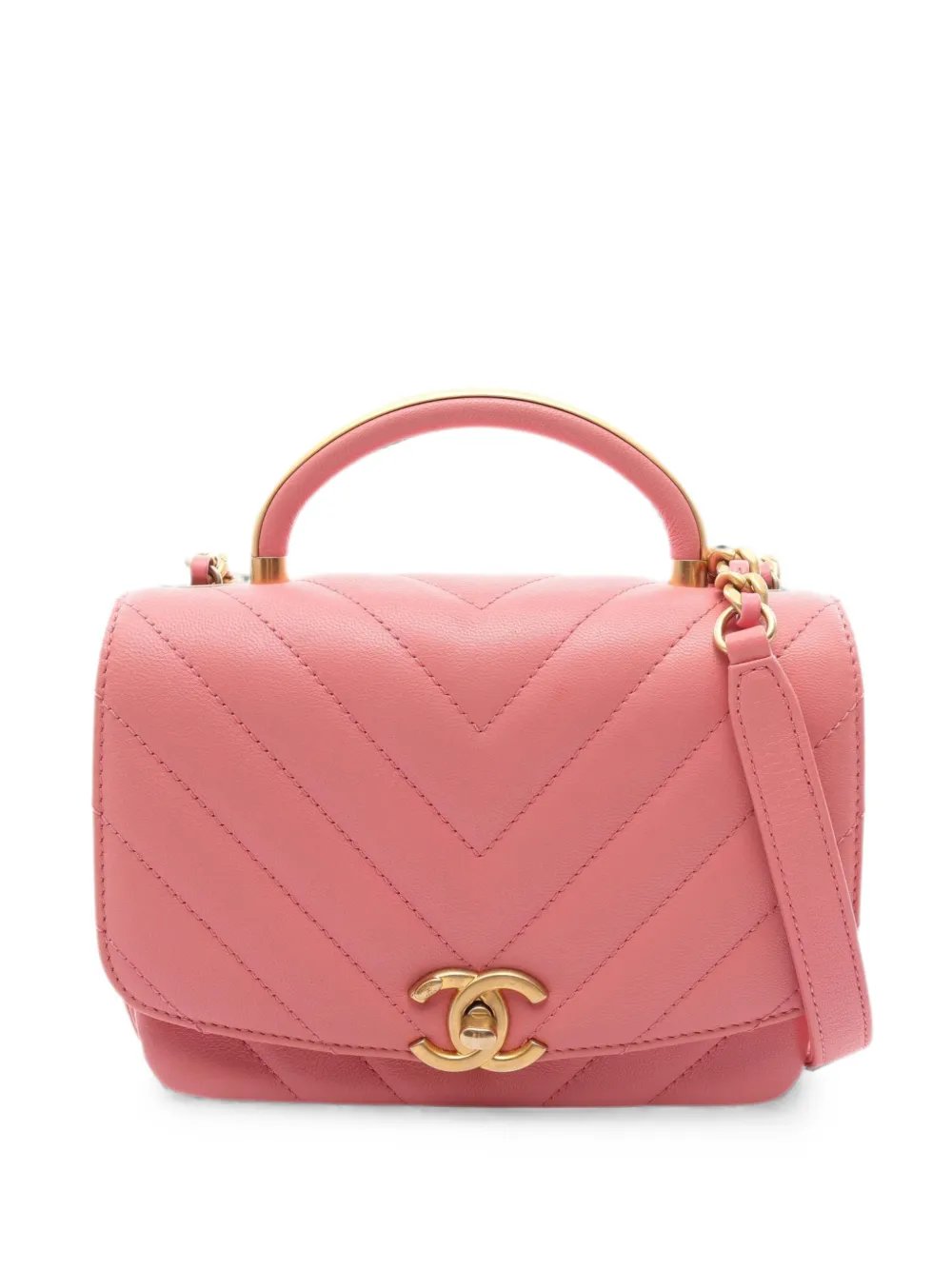 2019 Chevron V-stitch shoulder bag