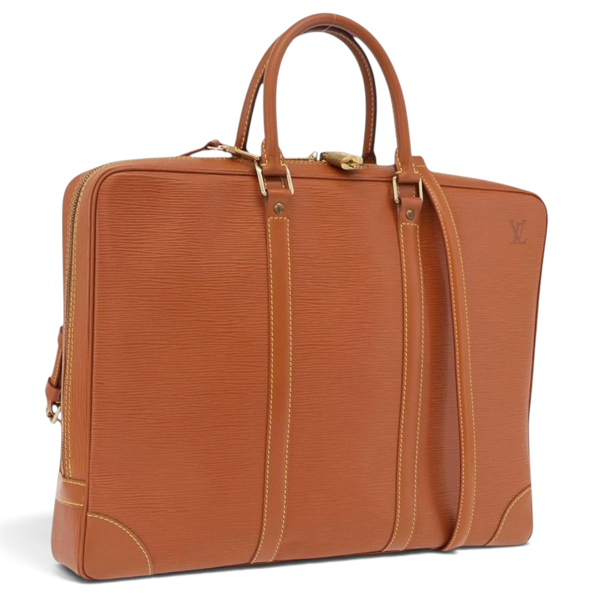 Leather travel bag