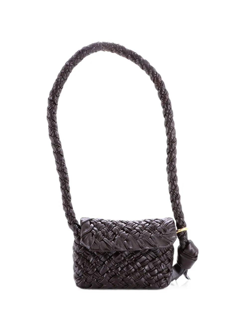 Kalimero Citta Intrecciato Plisse Leather shoulder bag