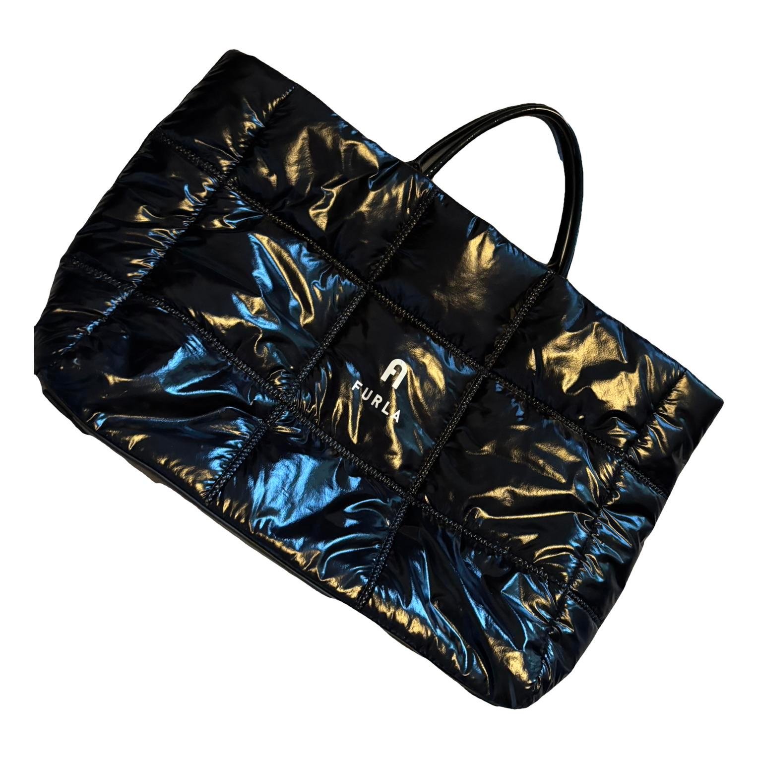 Patent leather tote