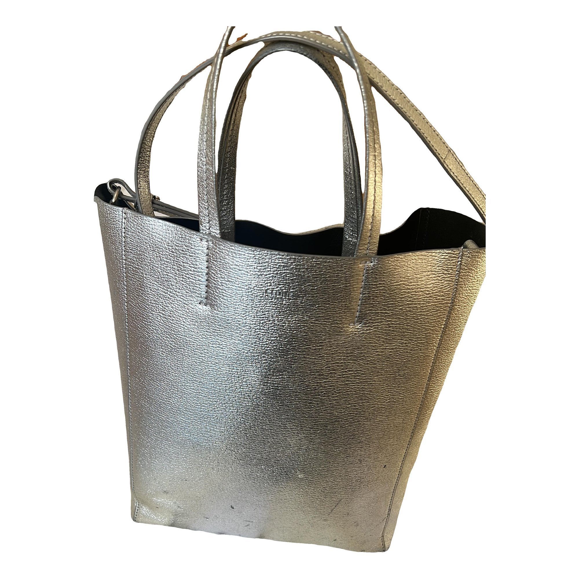 Cabas leather handbag