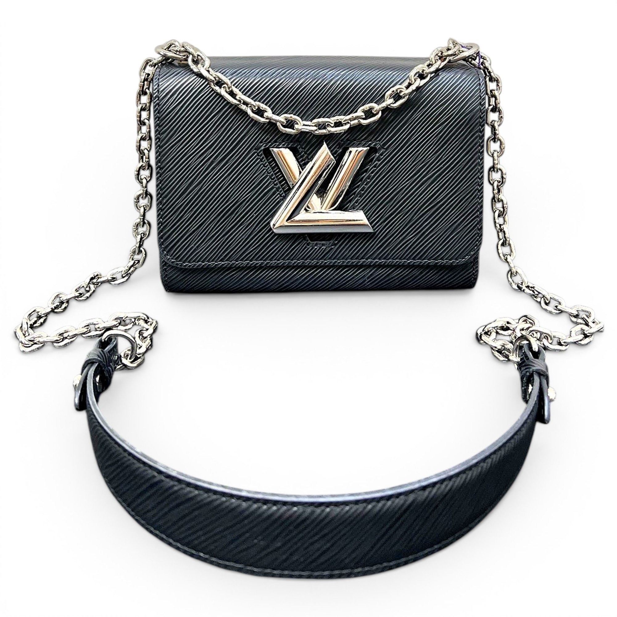 Twist leather handbag