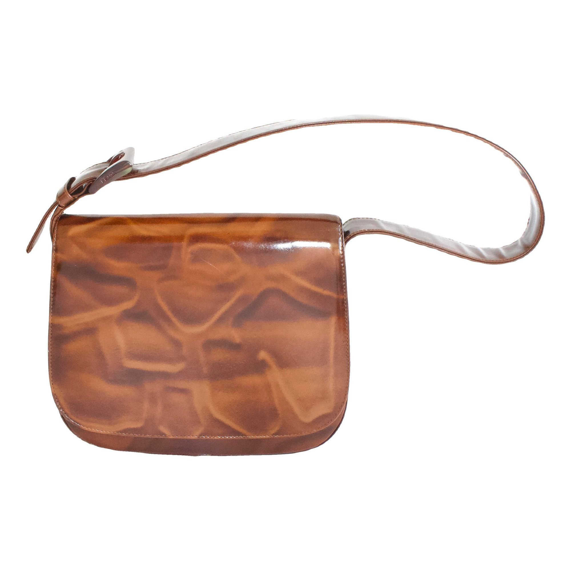Cleo Flap patent leather handbag