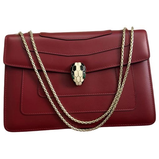 Serpenti leather handbag